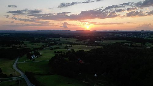 Hyper lapse of the sunset today.
