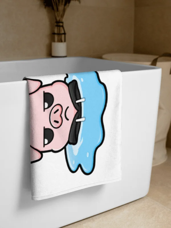 Poolside Pig Beach Towel - White product image (2)