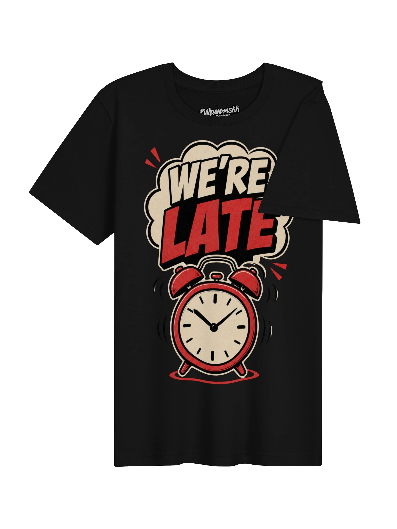 We’re Late Retro Alarm Graphic Tee product image (4)