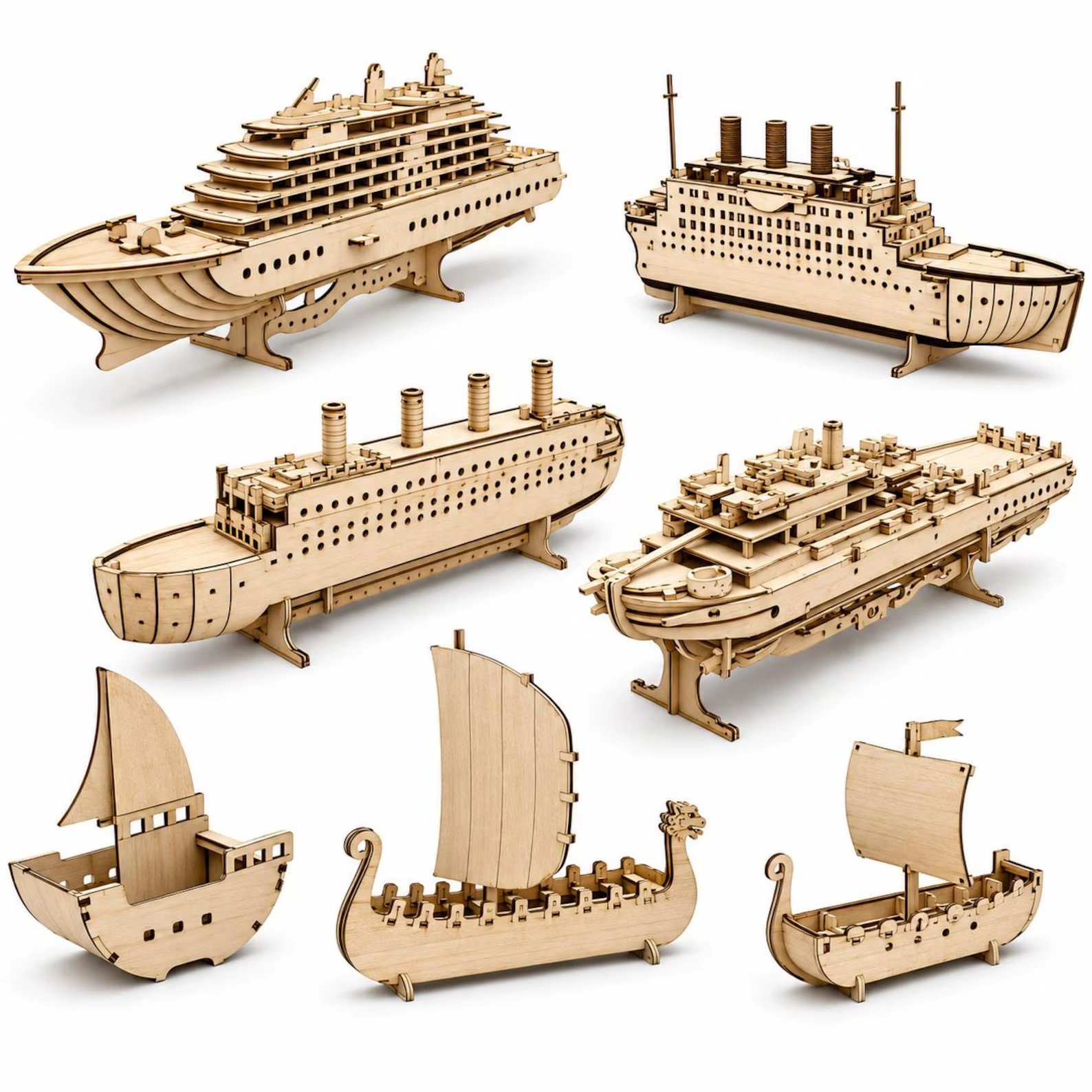95+ 3D Vehicle Laser Cut Puzzle Bundle | SVG, DXF & CDR Files for Wood, CNC & Laser Cutting product image (4)