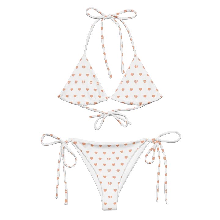 Pastel Heart Seamless Pattern String Bikini - v5 product image (2)