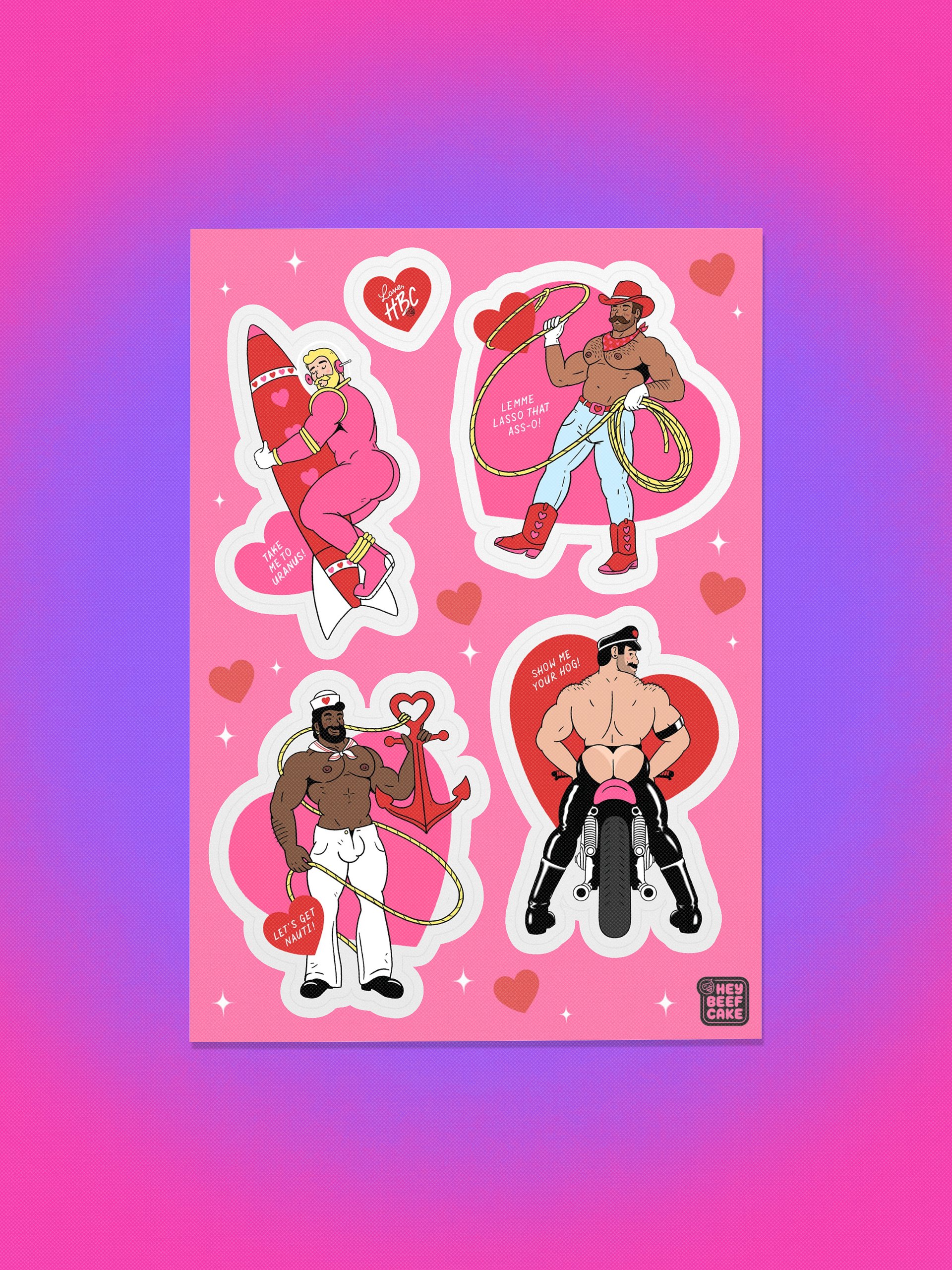 Love, HBC Sticker Sheet product image (1)