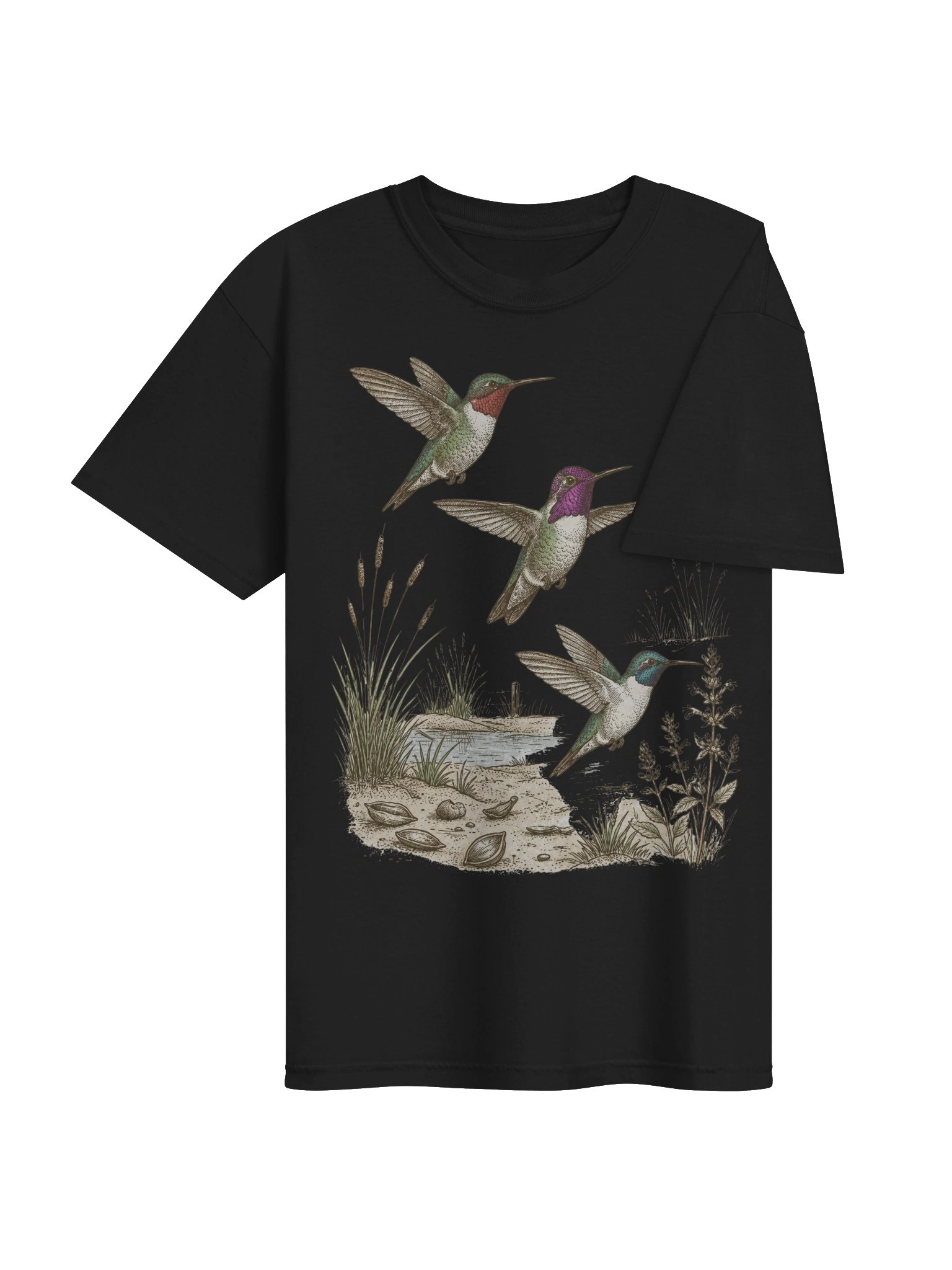 Midnight Marsh — Vintage Hummingbirds Tee product image (8)