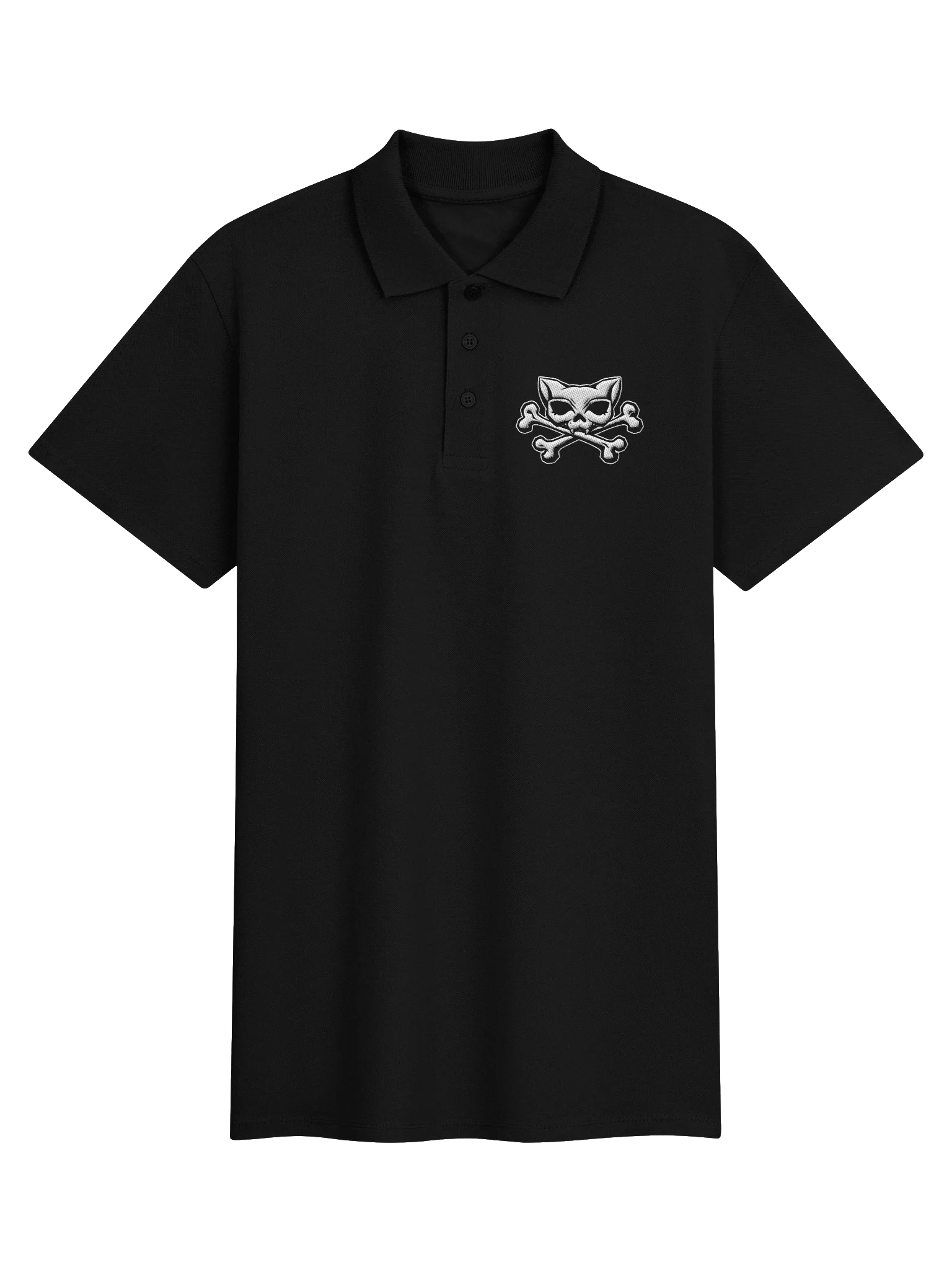 Kat Skull Blaque Embroidered Polo product image (1)