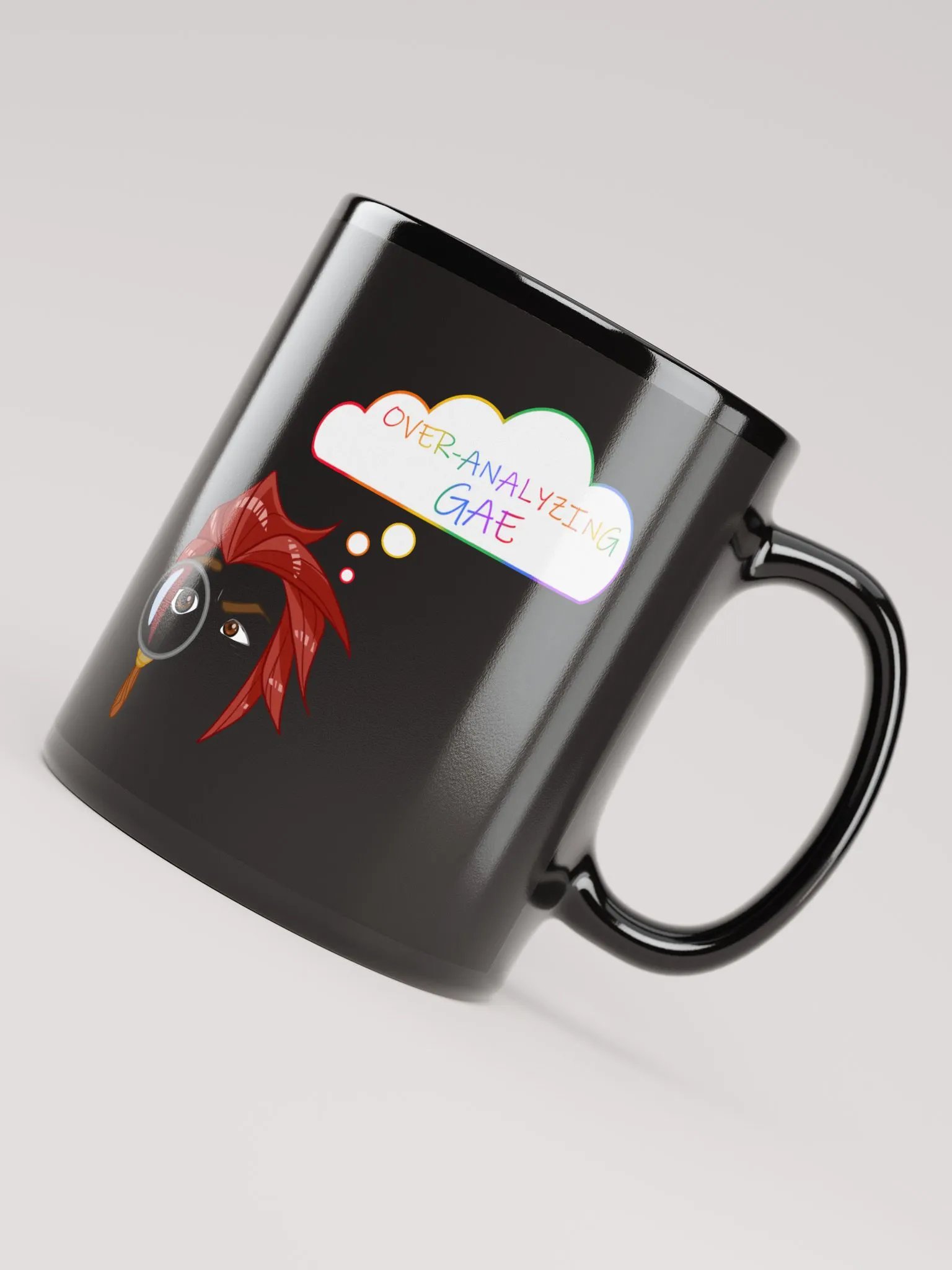 Overanalyzing Gae Black Mug product image (4)