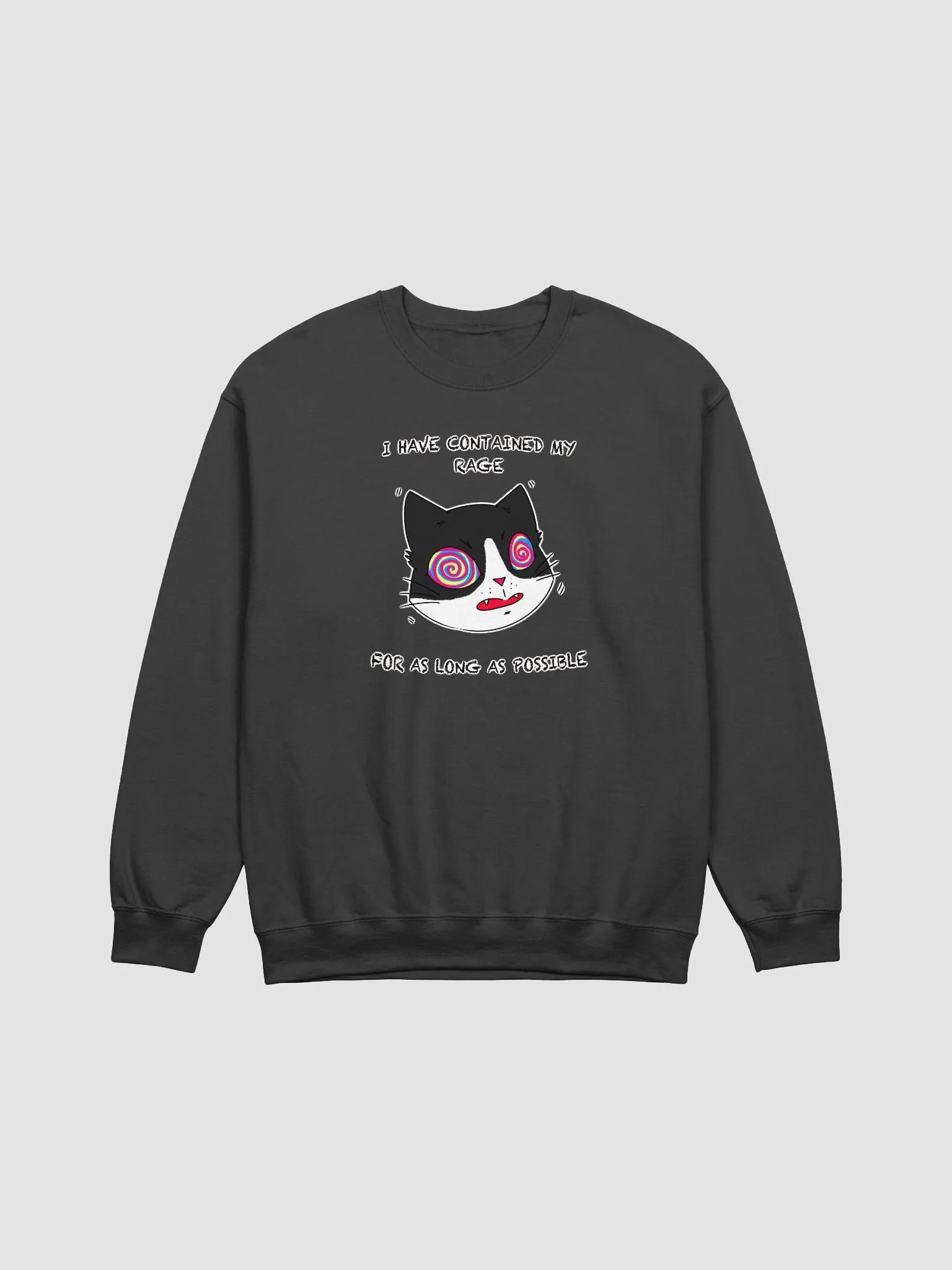 Rage Cat Crewneck Sweatshirt Multicolor product image (1)