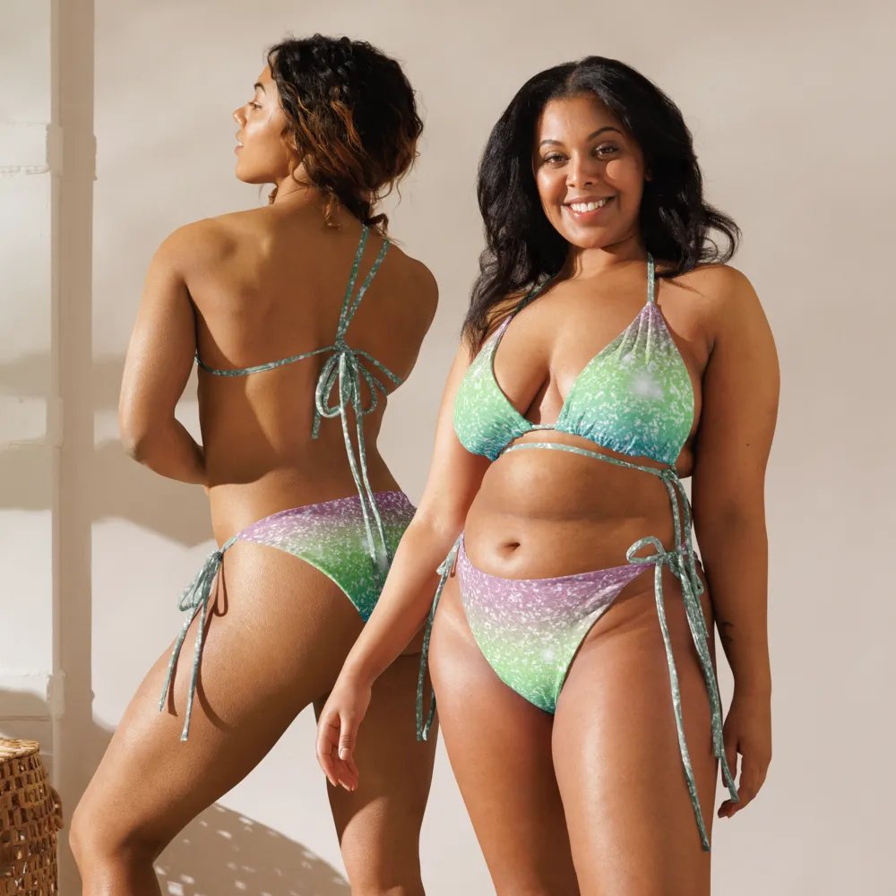 Glitter Unicorn Texture Design String Bikini (9) product image (11)