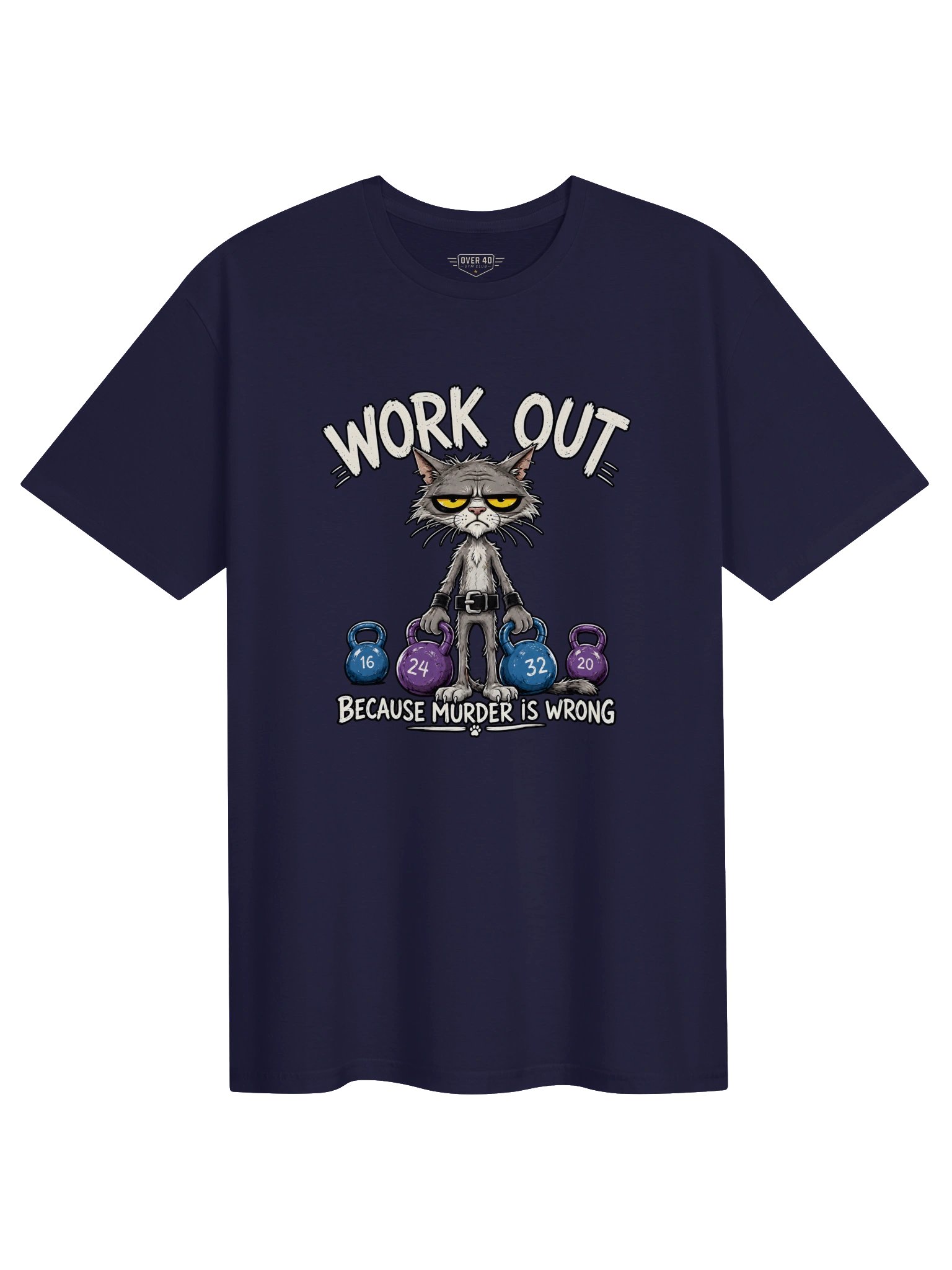 Work Out Cat T-Shirt product image (2)