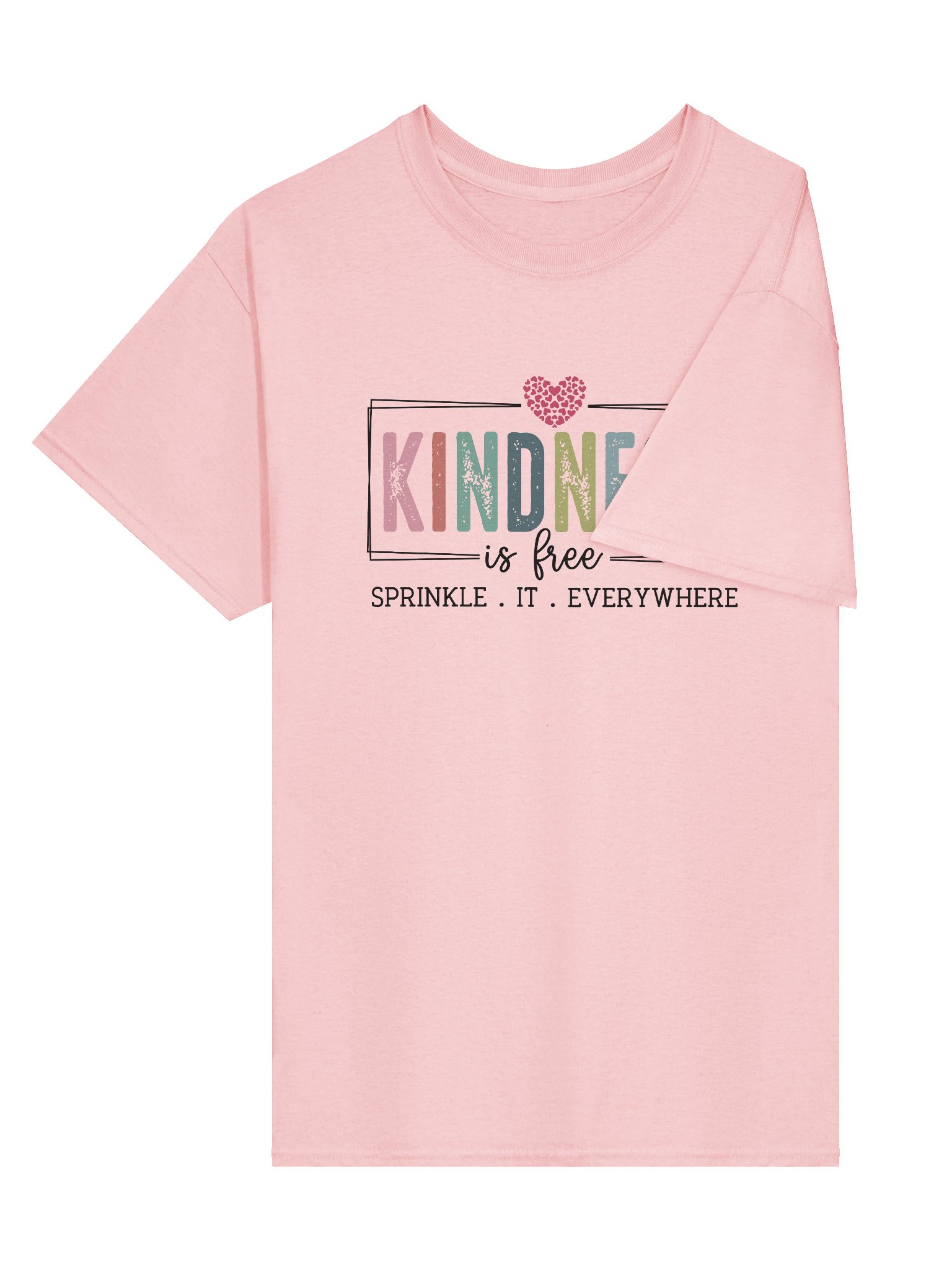 Kindness Is Free T-Shirt – Positive Quote Cotton Tee product image (3)