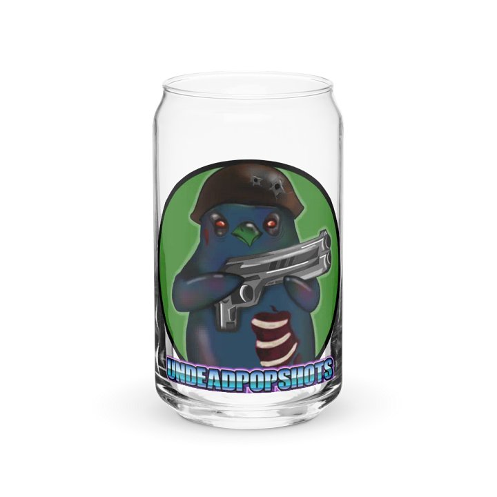UndeadPopShots Penguin Can-Shaped Glass Logo Color Green product image (2)
