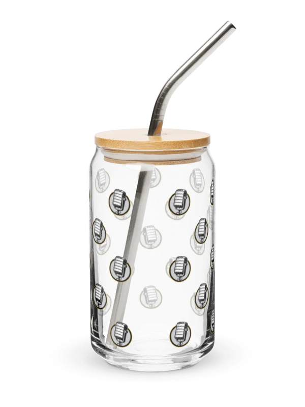 Glass Can with Mic Logo – 16oz product image (6)