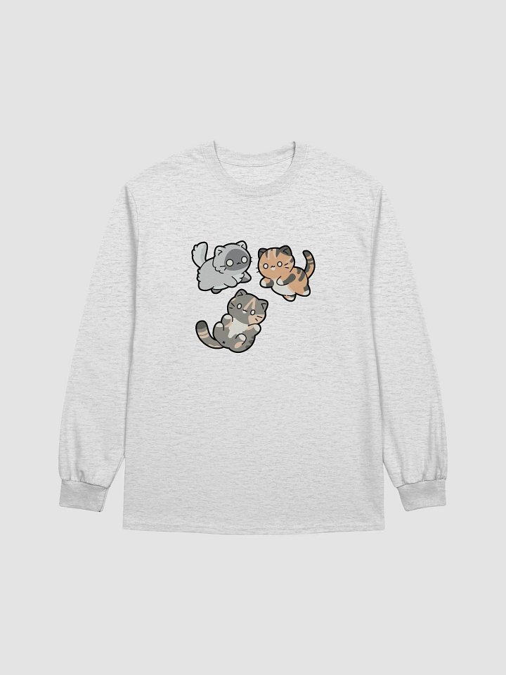 Chat Cat Crew Long-Sleeve T-Shirt product image (5)