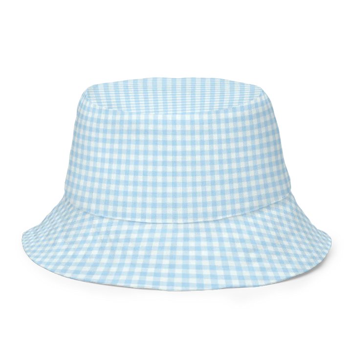 COTTAGE FLOWERS WHITE GINGHAM Reversible Bucket Hat - Wendehut fürs Festival product image (1)