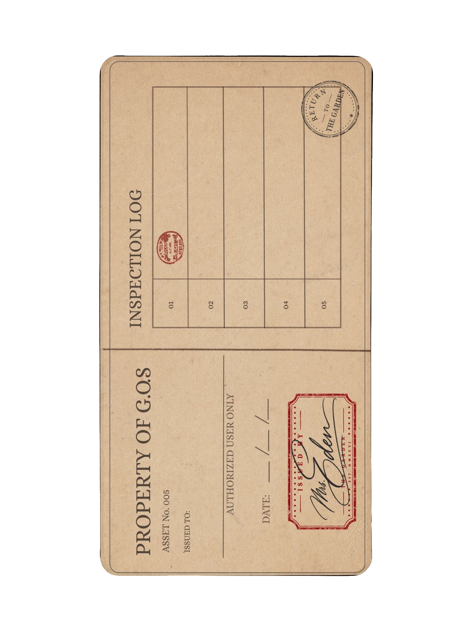 Inspection Log Desk Mat product image (4)
