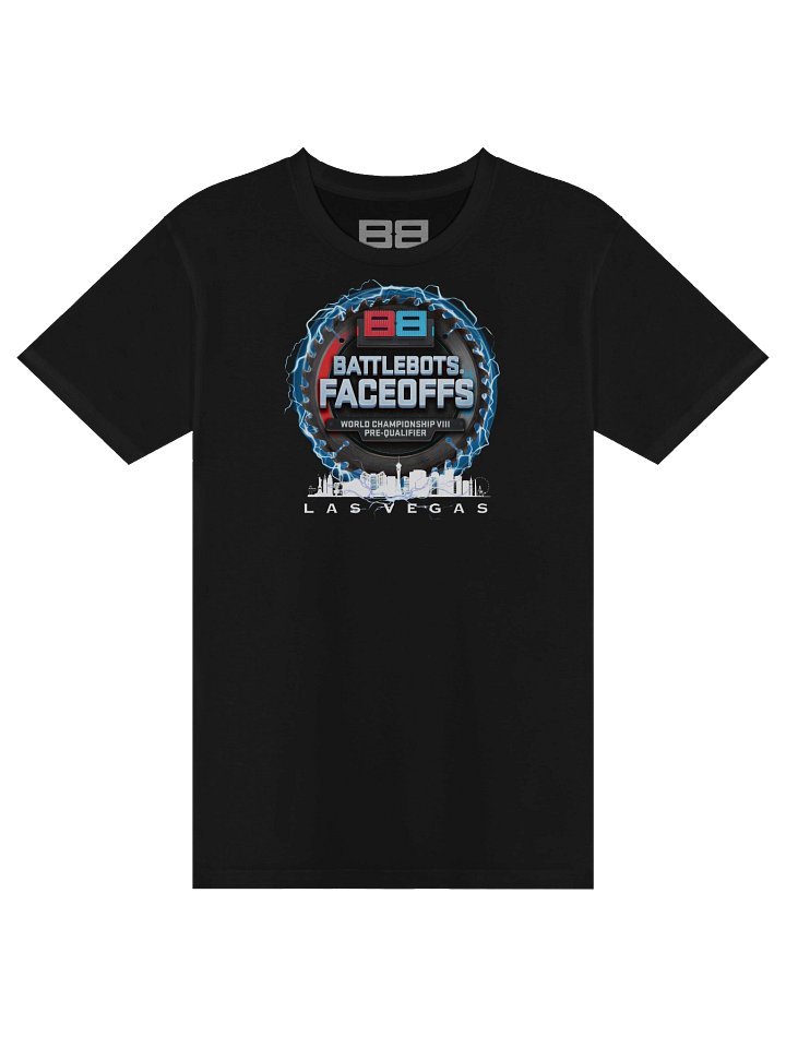 BattleBots Super Charged FaceOffs Tee - Las Vegas (Blue) - BattleBots Elite Gear! product image (1)