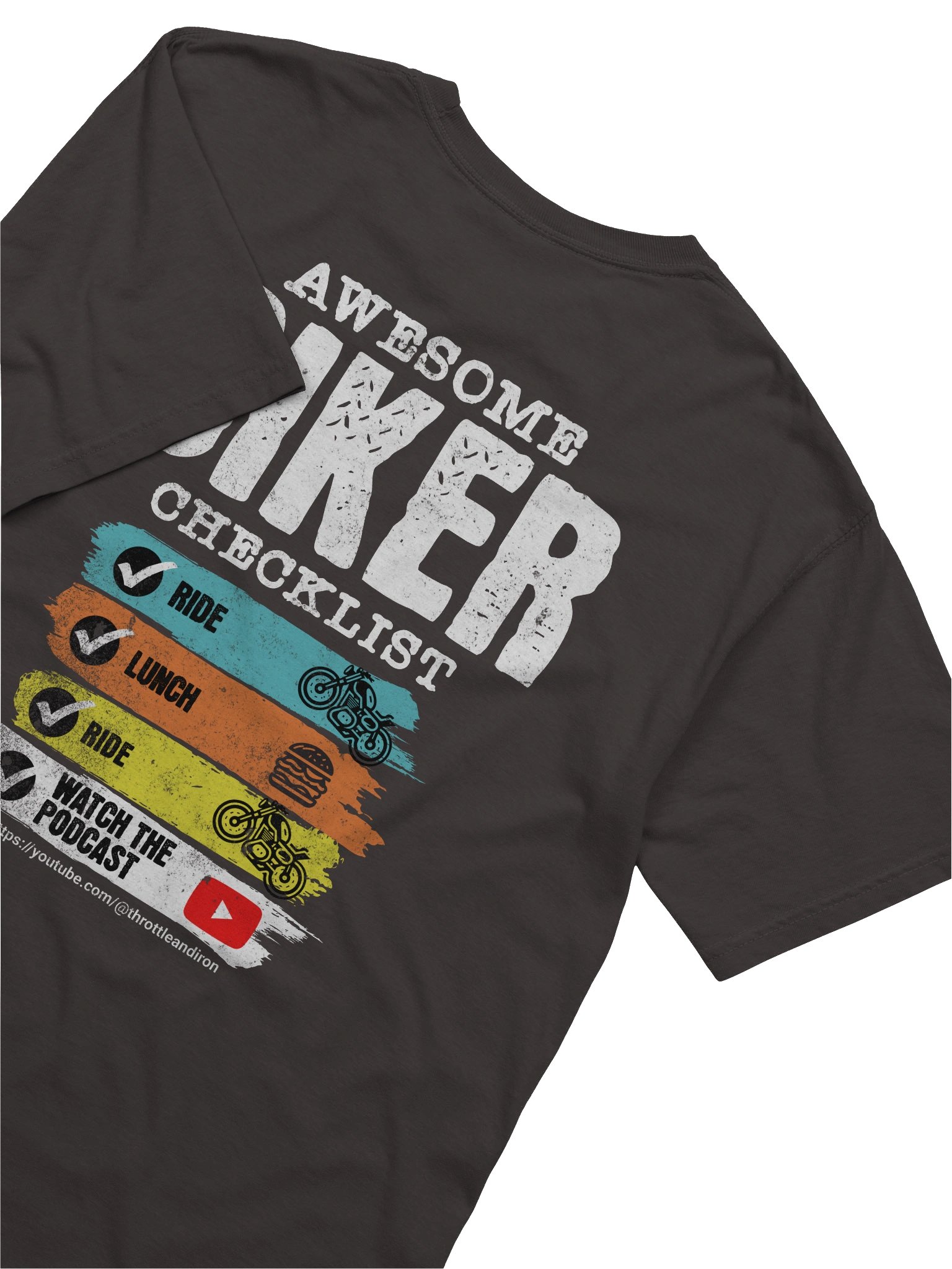 Throttle & Iron “Awesome Biker Checklist” Tee product image (53)