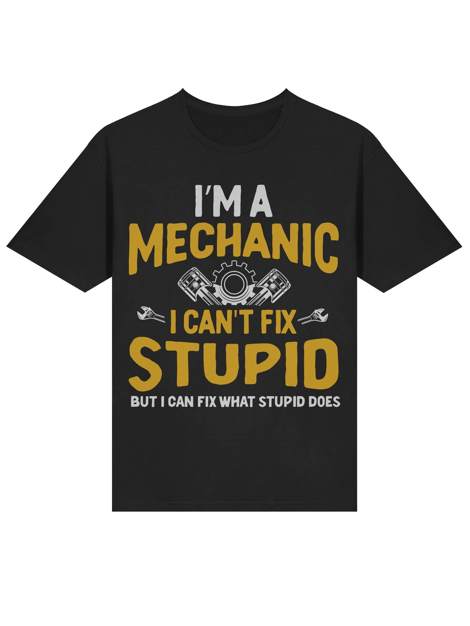 Meme – Mechanic – Can't Fix Stupid – Gildan Softstyle T-Shirt product image (2)