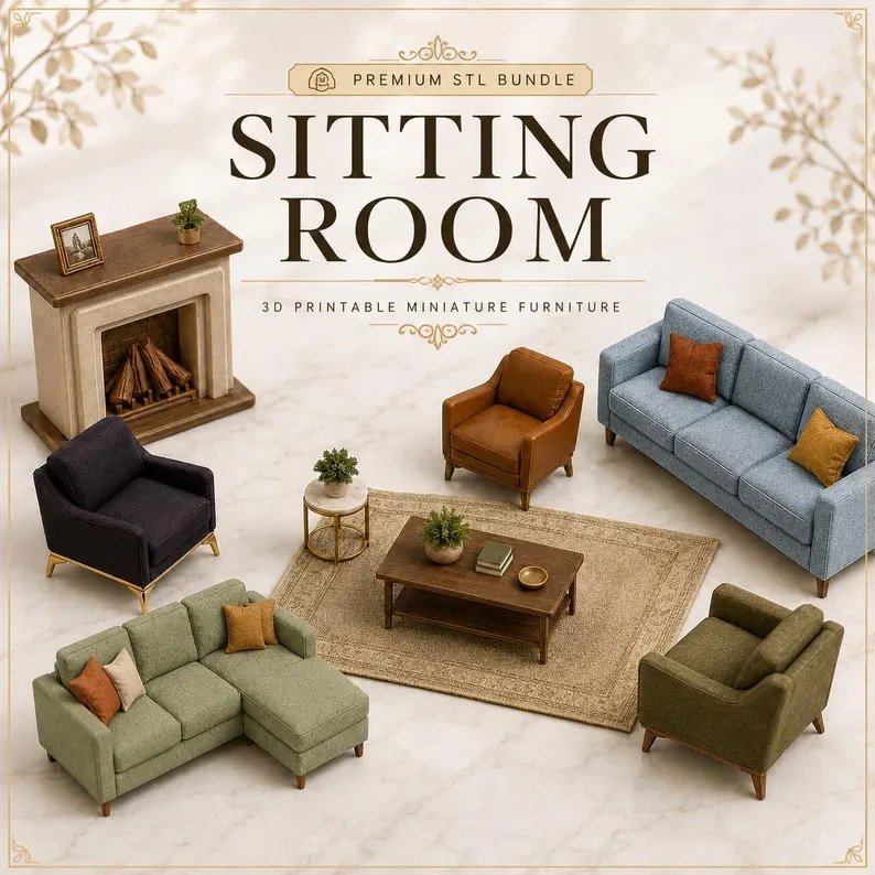 325+ Miniature Home Decor STL Bundle product image (7)