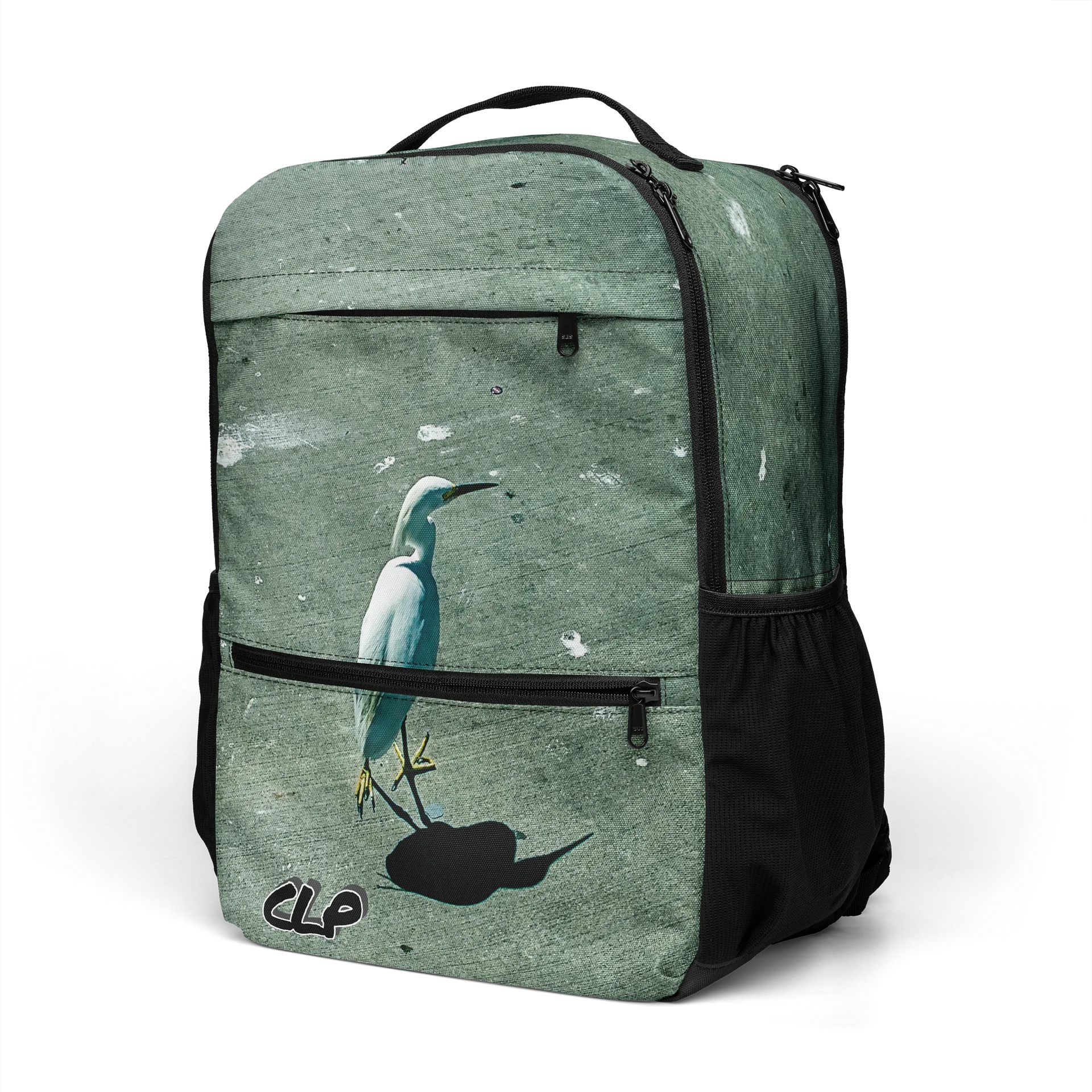 Snowy Egret Laptop Backpack product image (5)