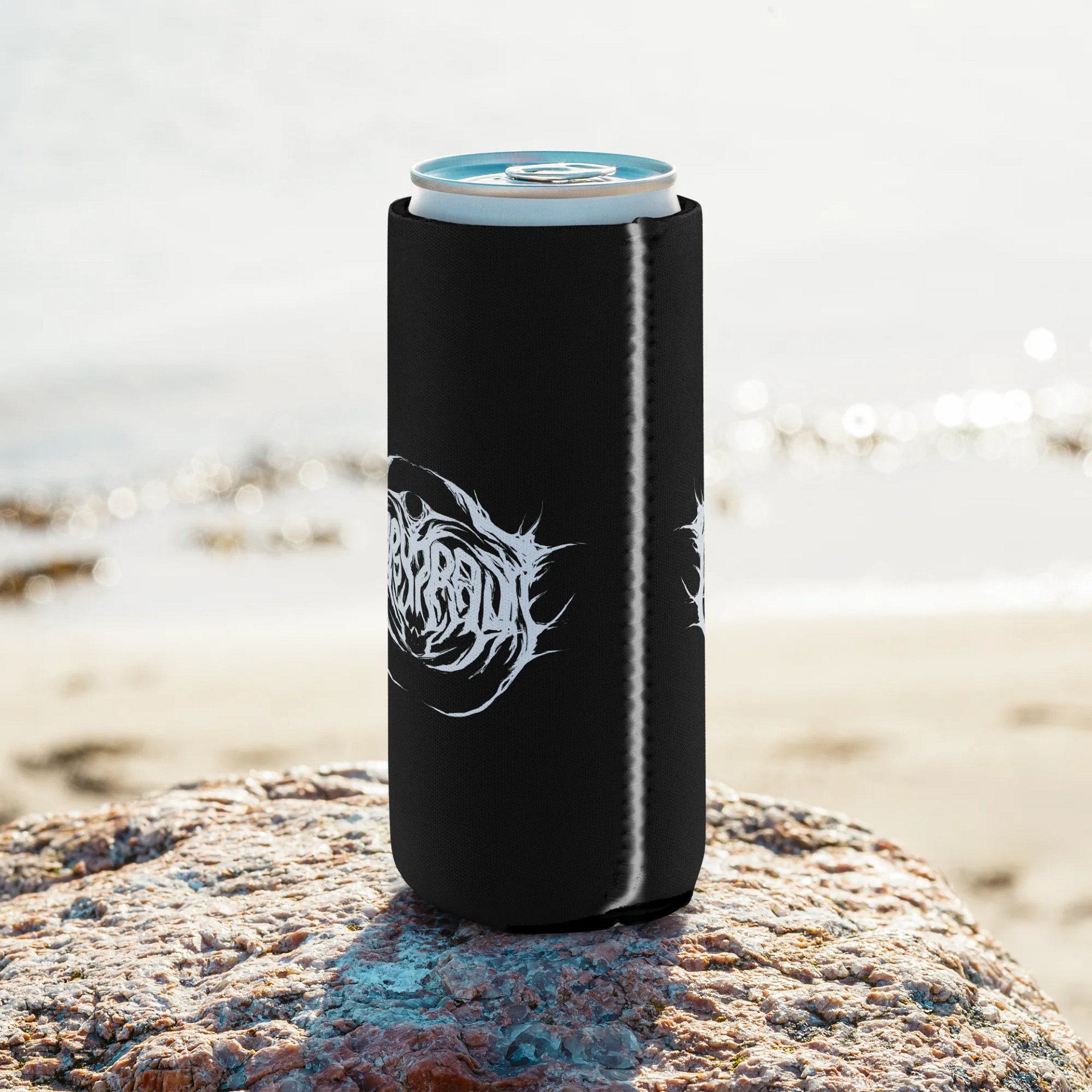 Metal Logo Koozie - White Print product image (17)