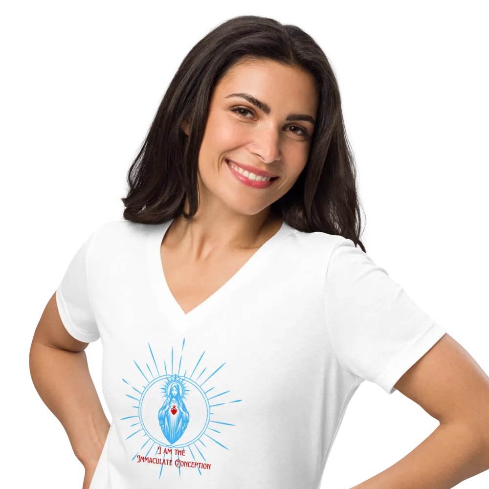 Immaculate Conception Sunburst V-Neck Tee product image (10)