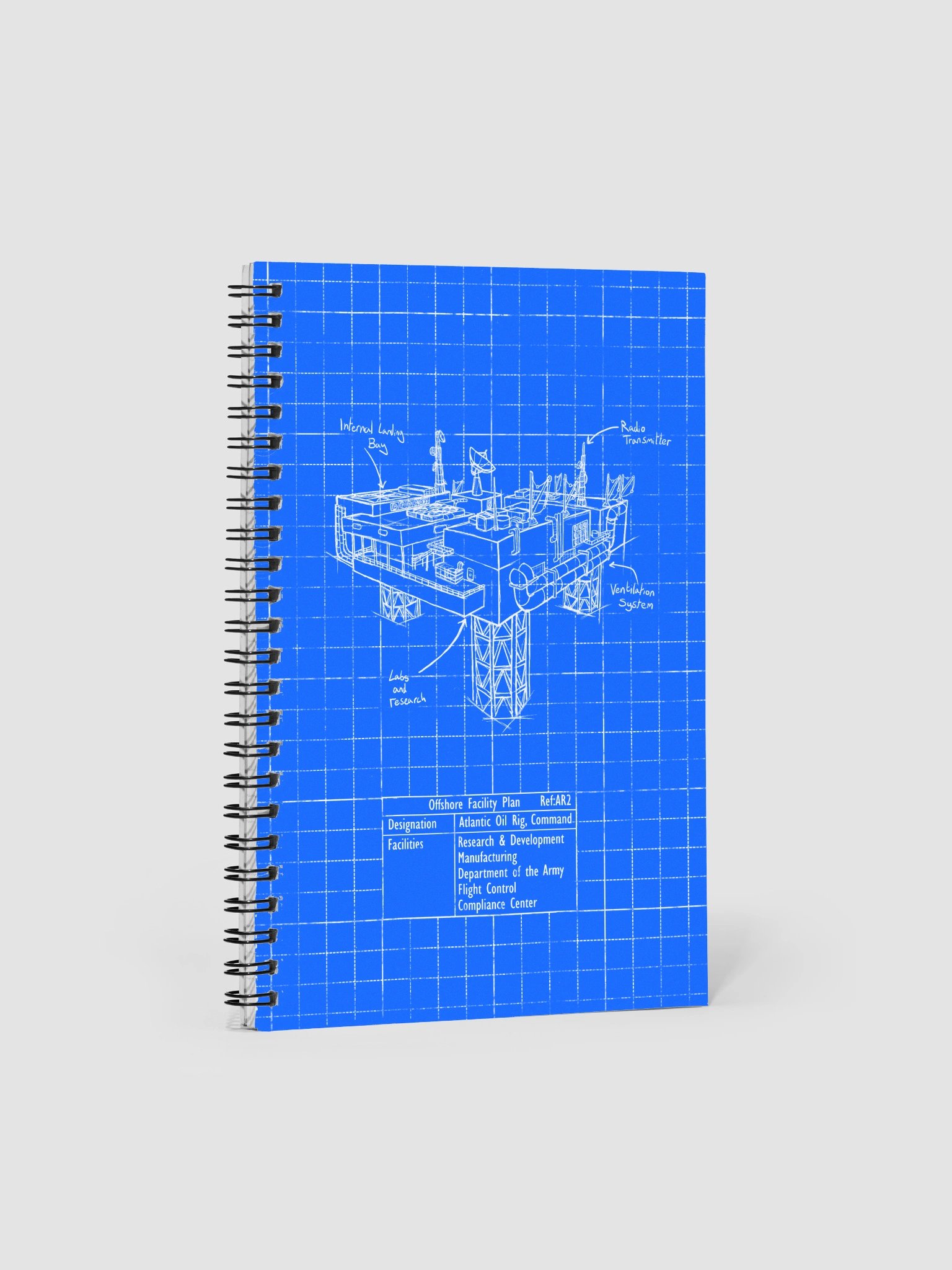 America Rising Blueprint Notebook - The Oil Rig product image (1)