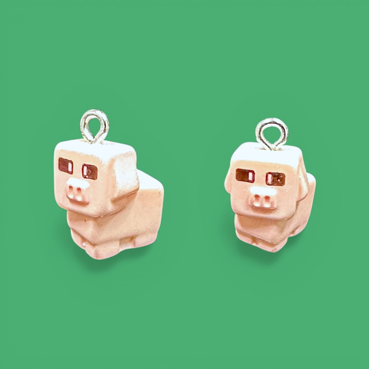 Minecraft Cube Pigs Whinny Winners Braid and Bridle Charms for Horses | Little Shop of Ponies product image (1)