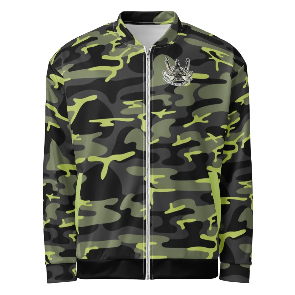 Copy of Twin Anchor Titan tug Green Camouflage Bomber Jacket product image (2)
