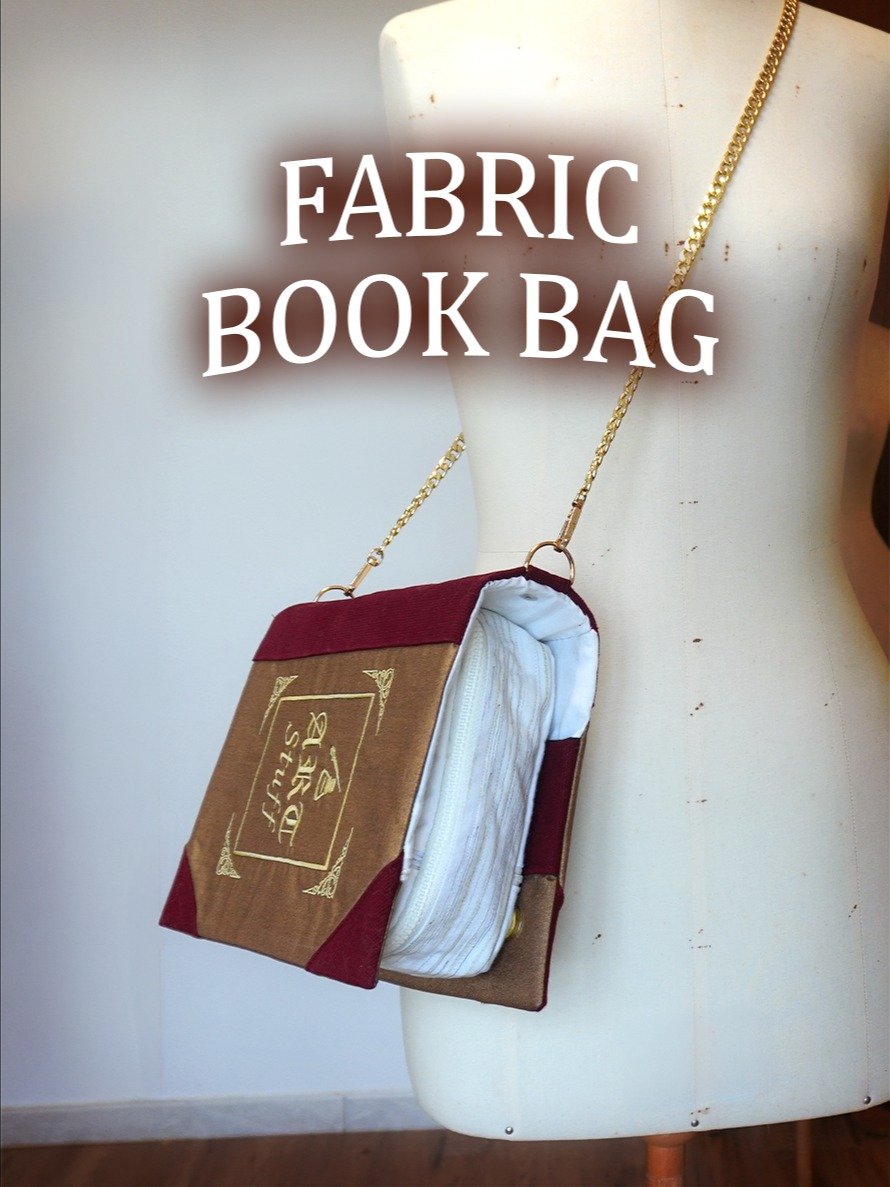 Fabric Book Bag Sewing Pattern product image (1)