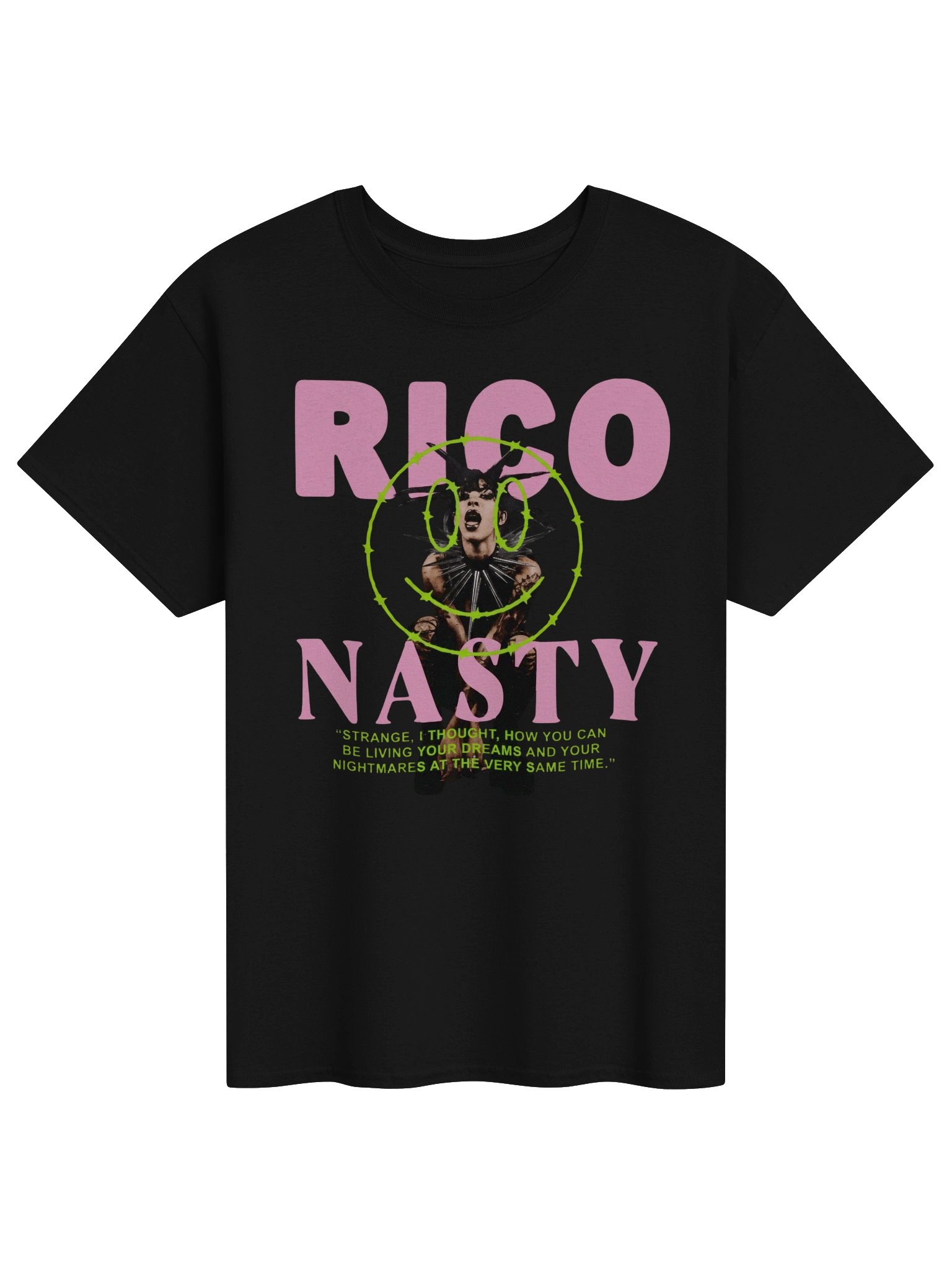 Rico Nasty Barbwire Happy Face Tshirt product image (1)