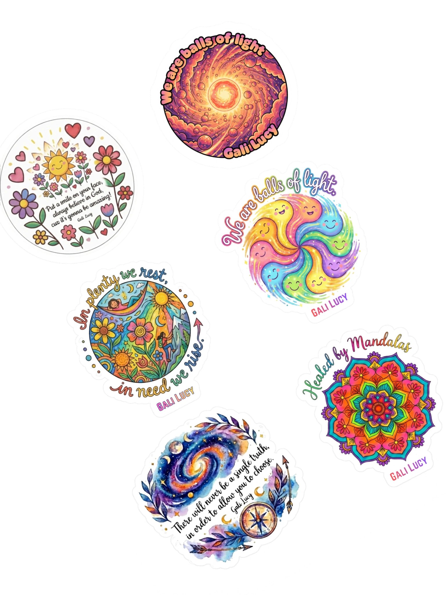 Set of 6 Stickers - Style 2 product image (3)
