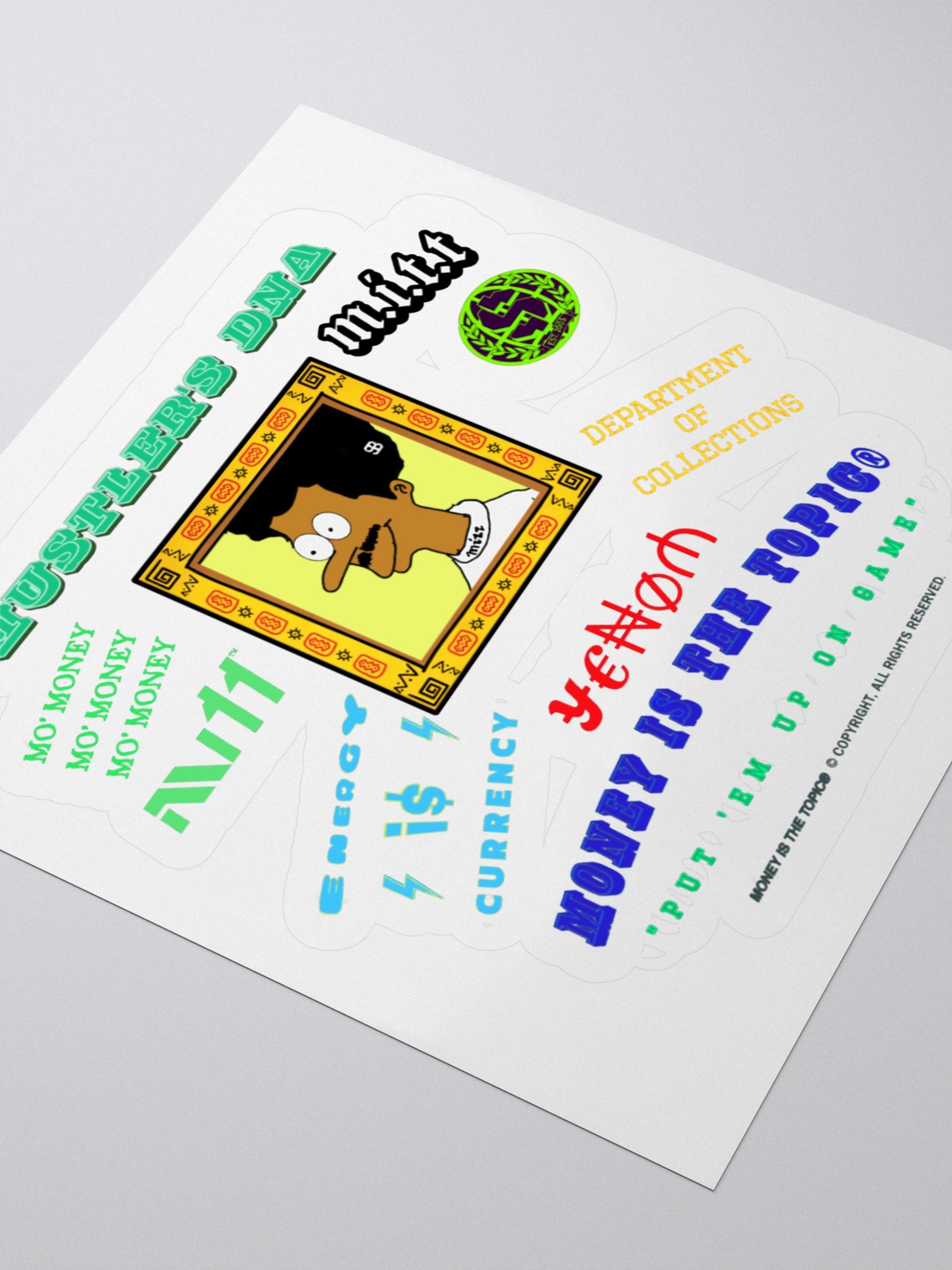 MITT Club Hustler's DNA Kiss Cut Stickers product image (8)