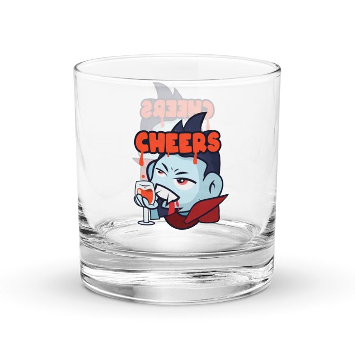 DRACULA CHEERS ROCKS GLASS product image (1)