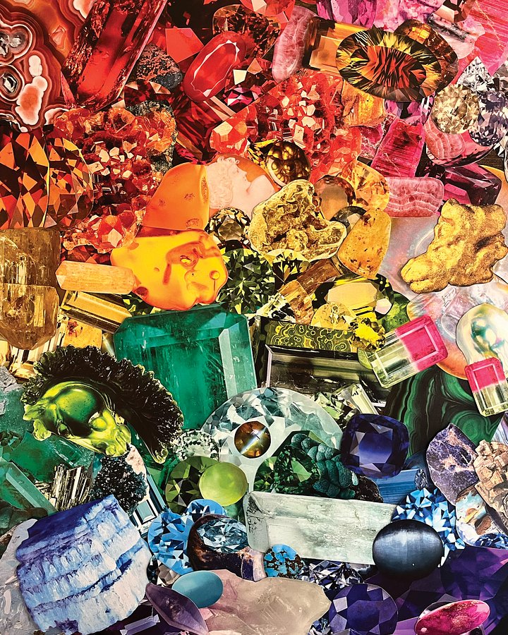 "crystal candy" 8"x10" collage print product image (1)