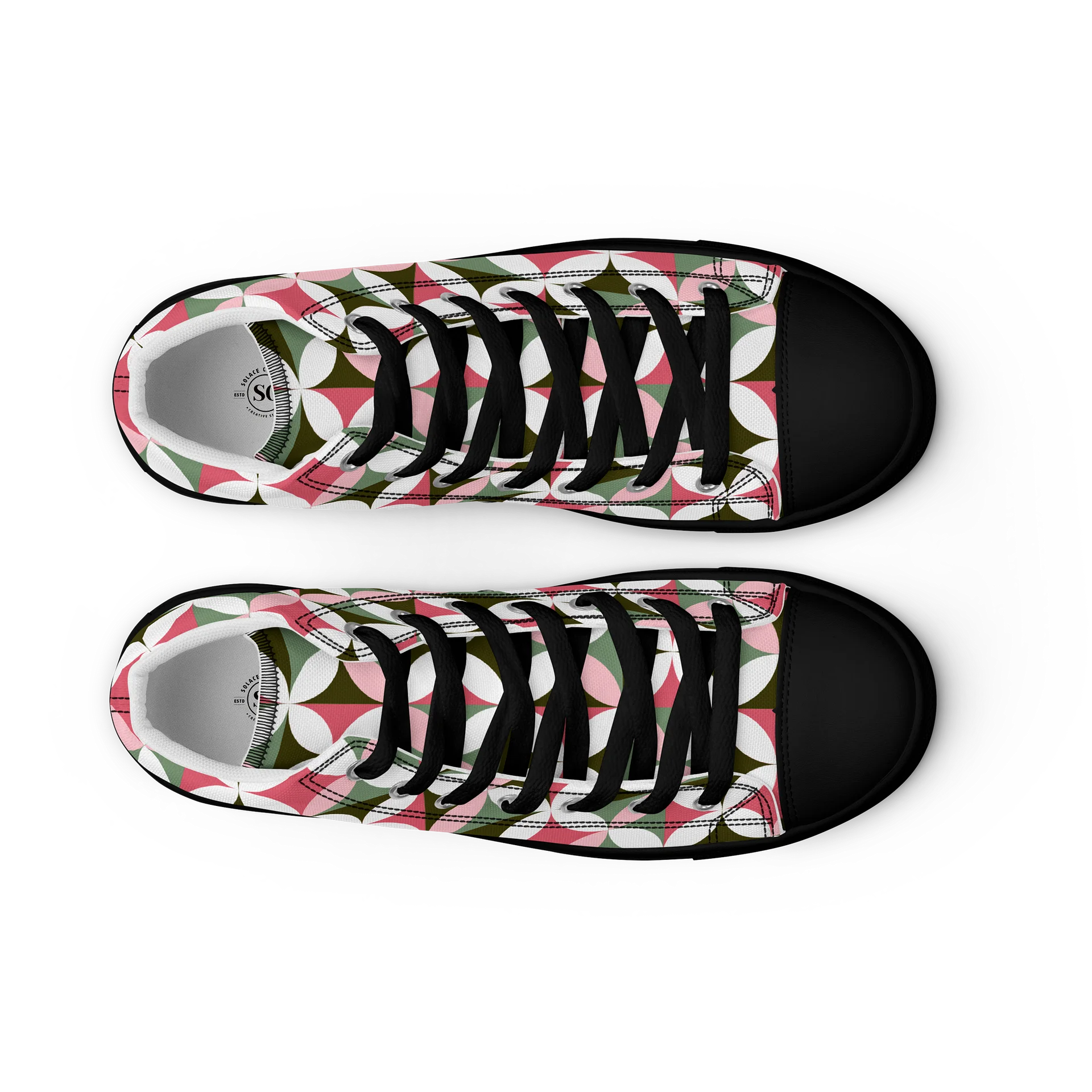 Retro Bloom High-Top Canvas Shoes product image (9)