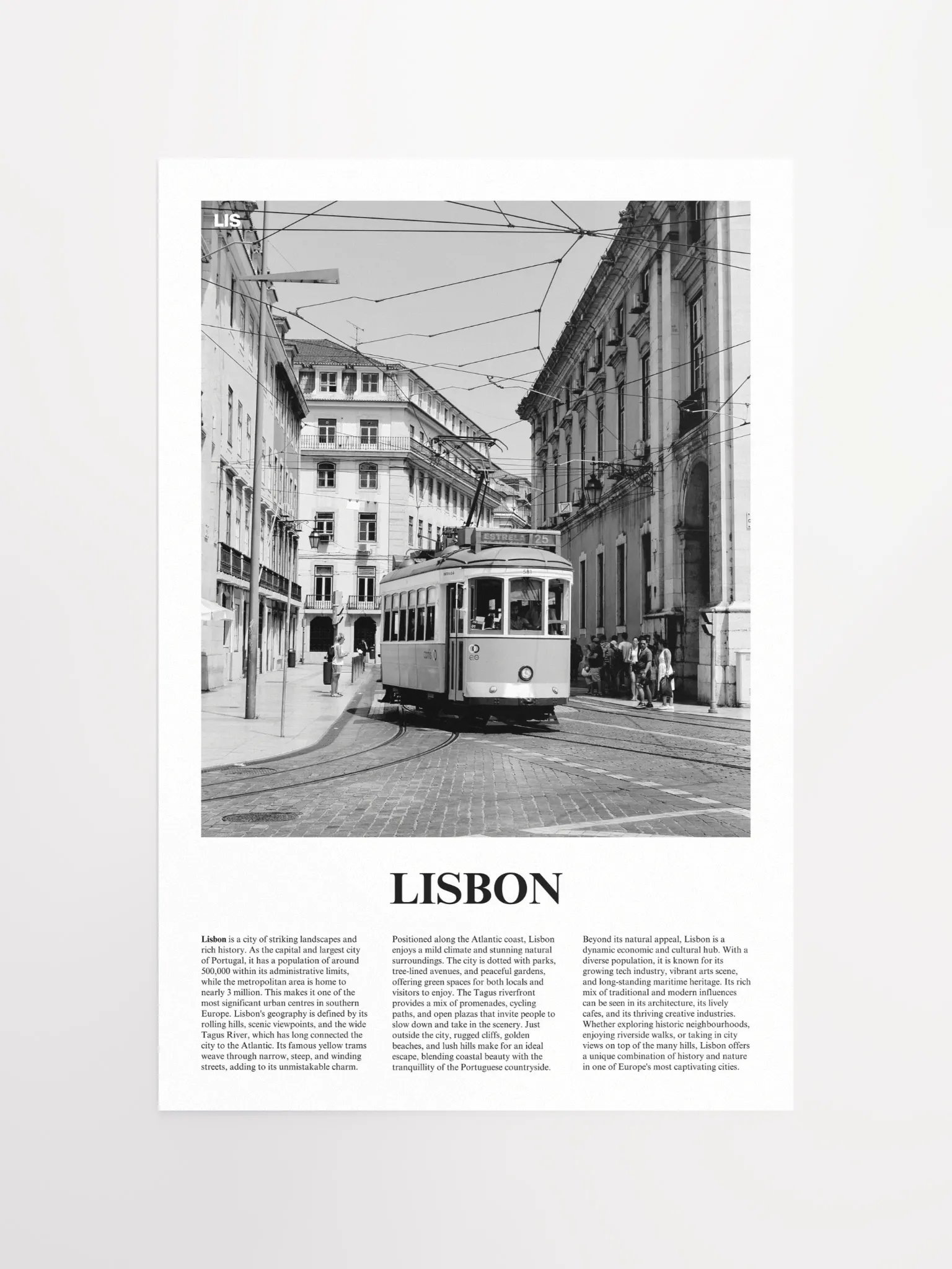 Lisbon 02 Newspaper Poster product image (11)