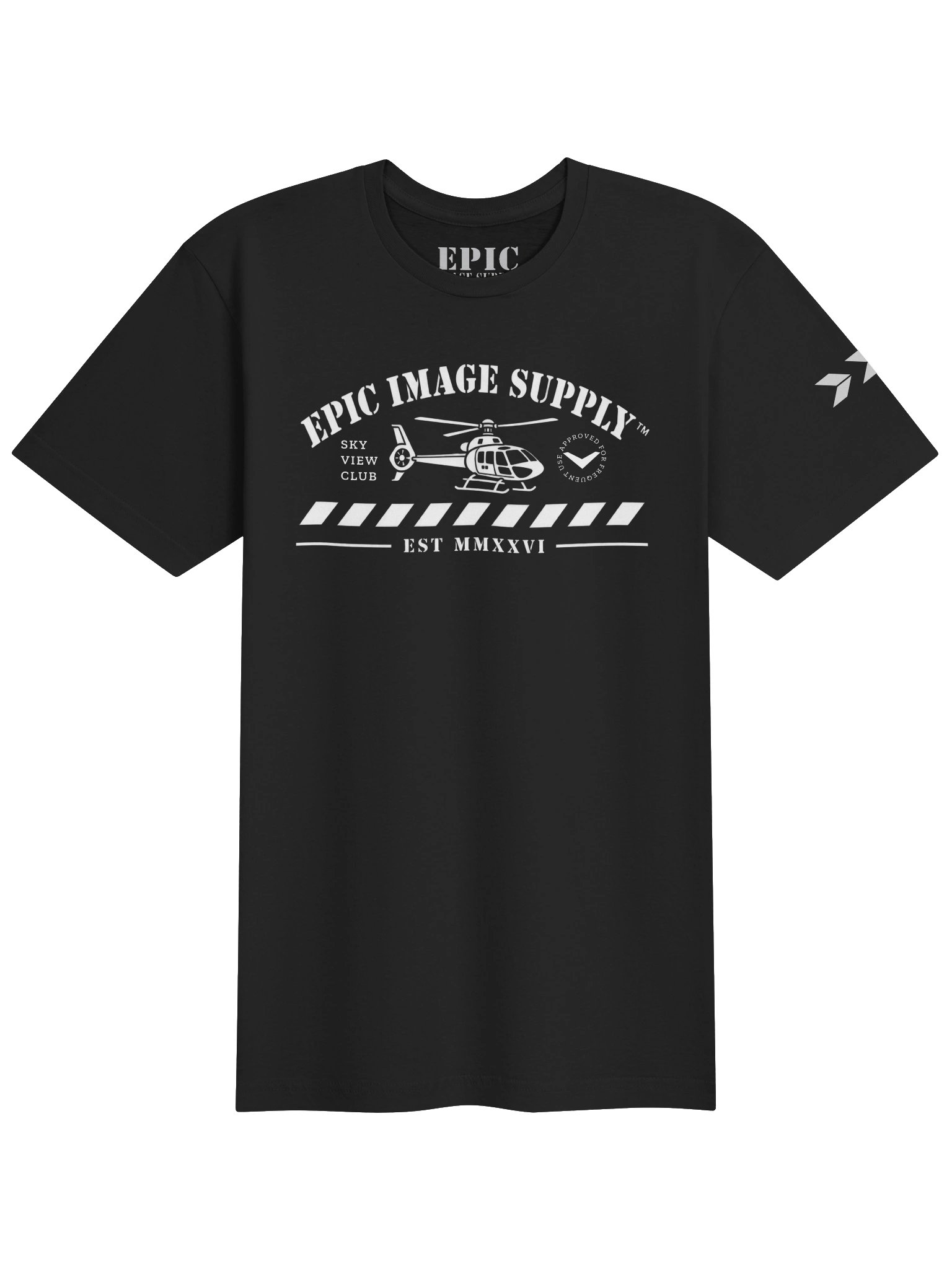 SKY VIEW COTTON CREWNECK T-SHIRT product image (1)