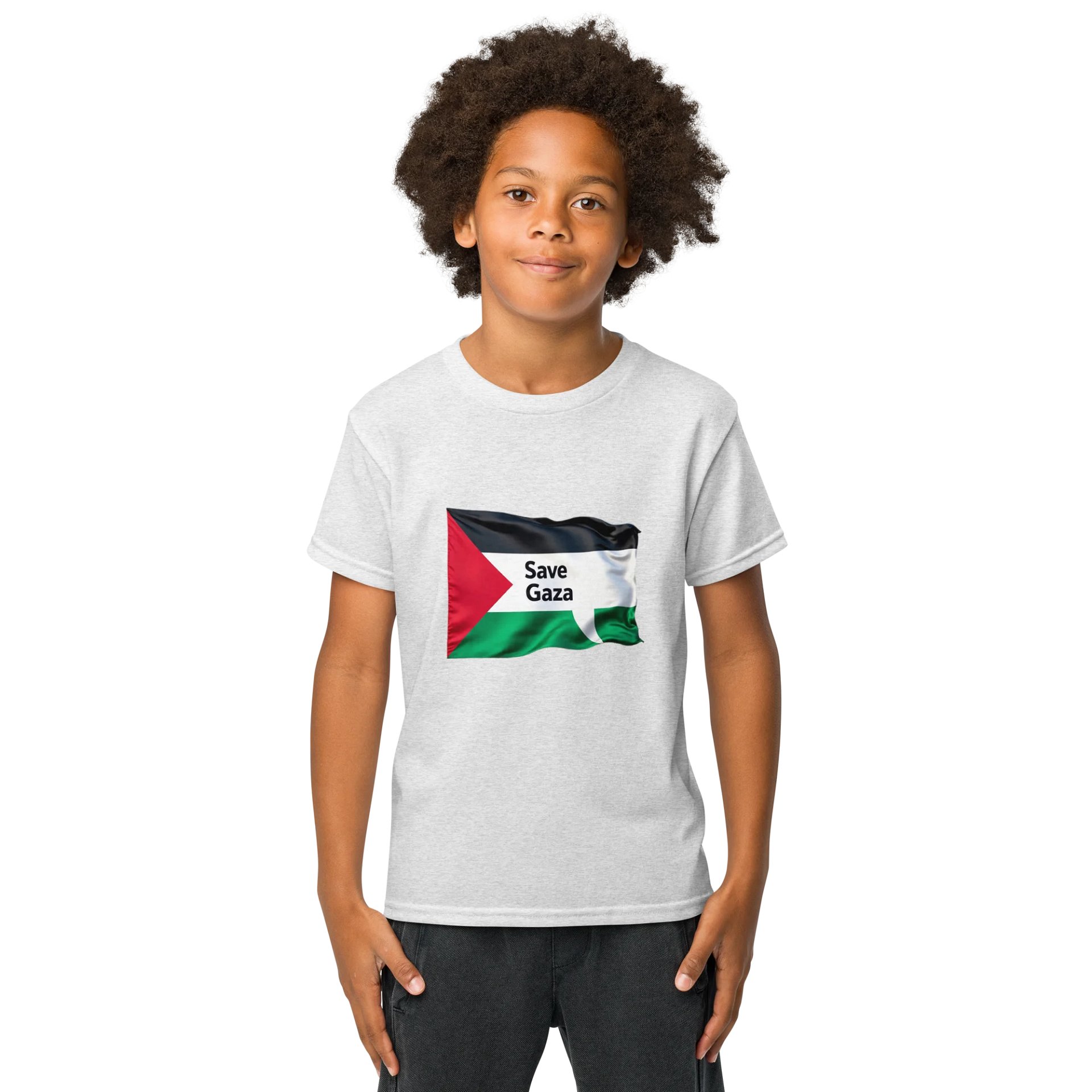 Save Gaza Youth Flag Tee product image (1)