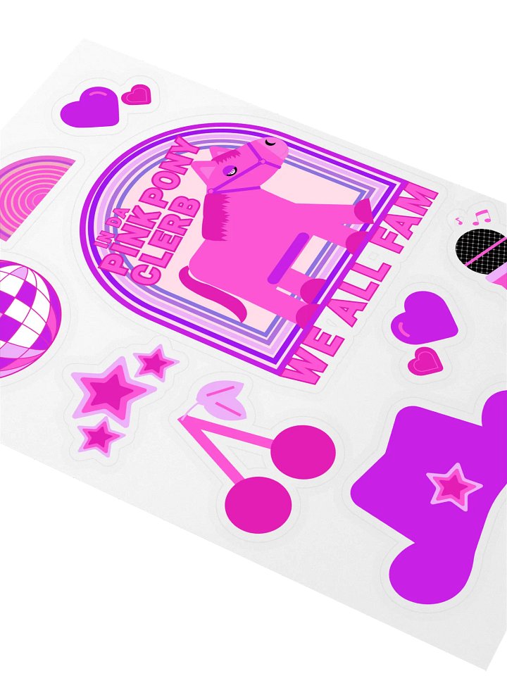 Pink Pony Clerb Sticker Sheet product image (2)