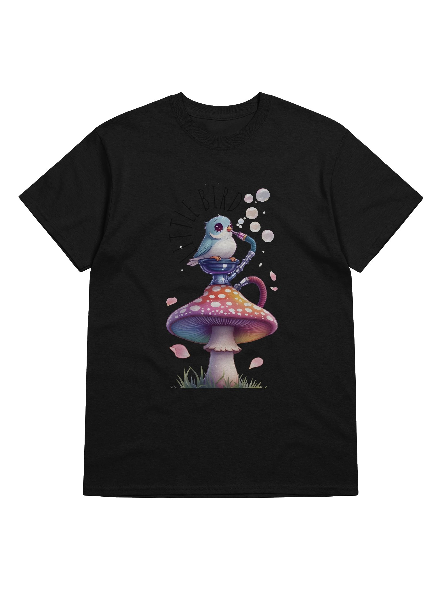 Whimsical Mushroom Little Bird T-Shirt product image (38)