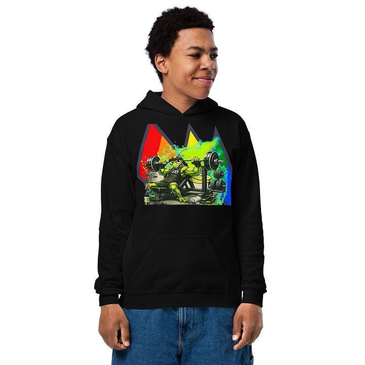 F27 Youth Strength Heavy Blend Hoodie – Earn Your Results by FayzieBobs product image (1)