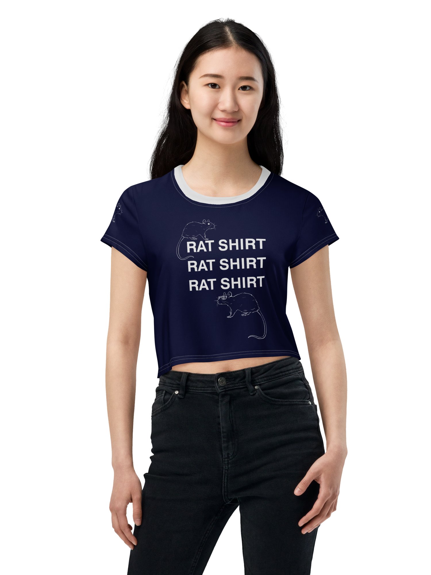 Rat Shirt ft. Rats crop tee product image (1)