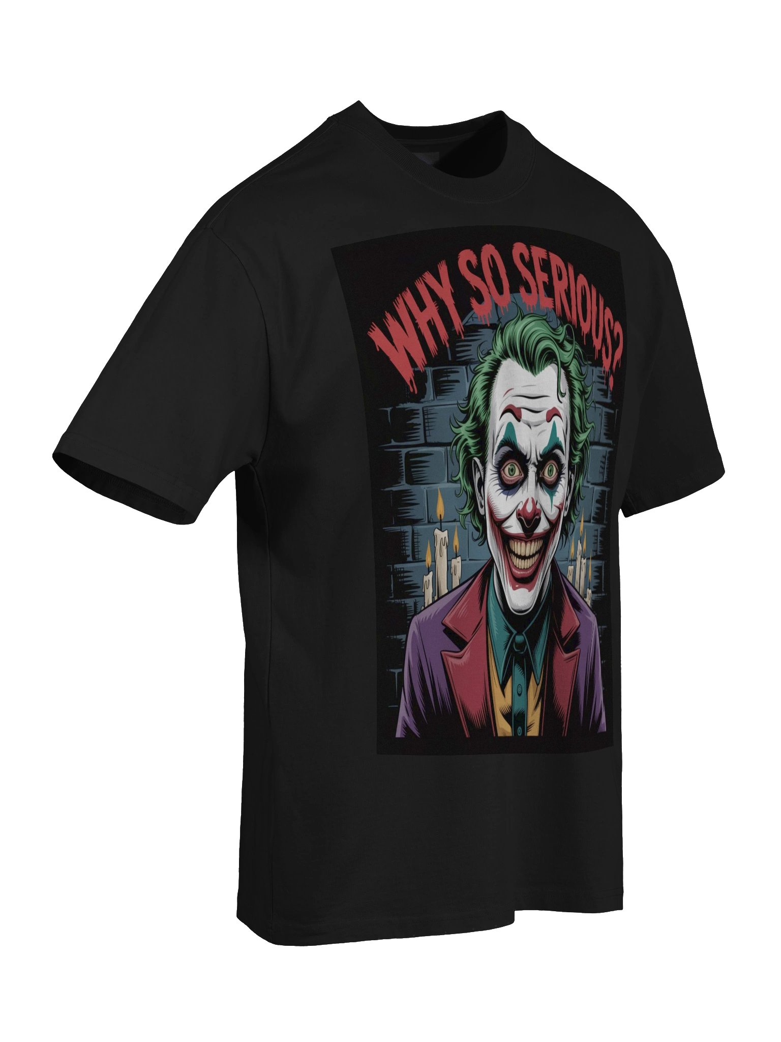 Sinister Query: Why So Serious? Joker Oversized Faded T-Shirt product image (8)