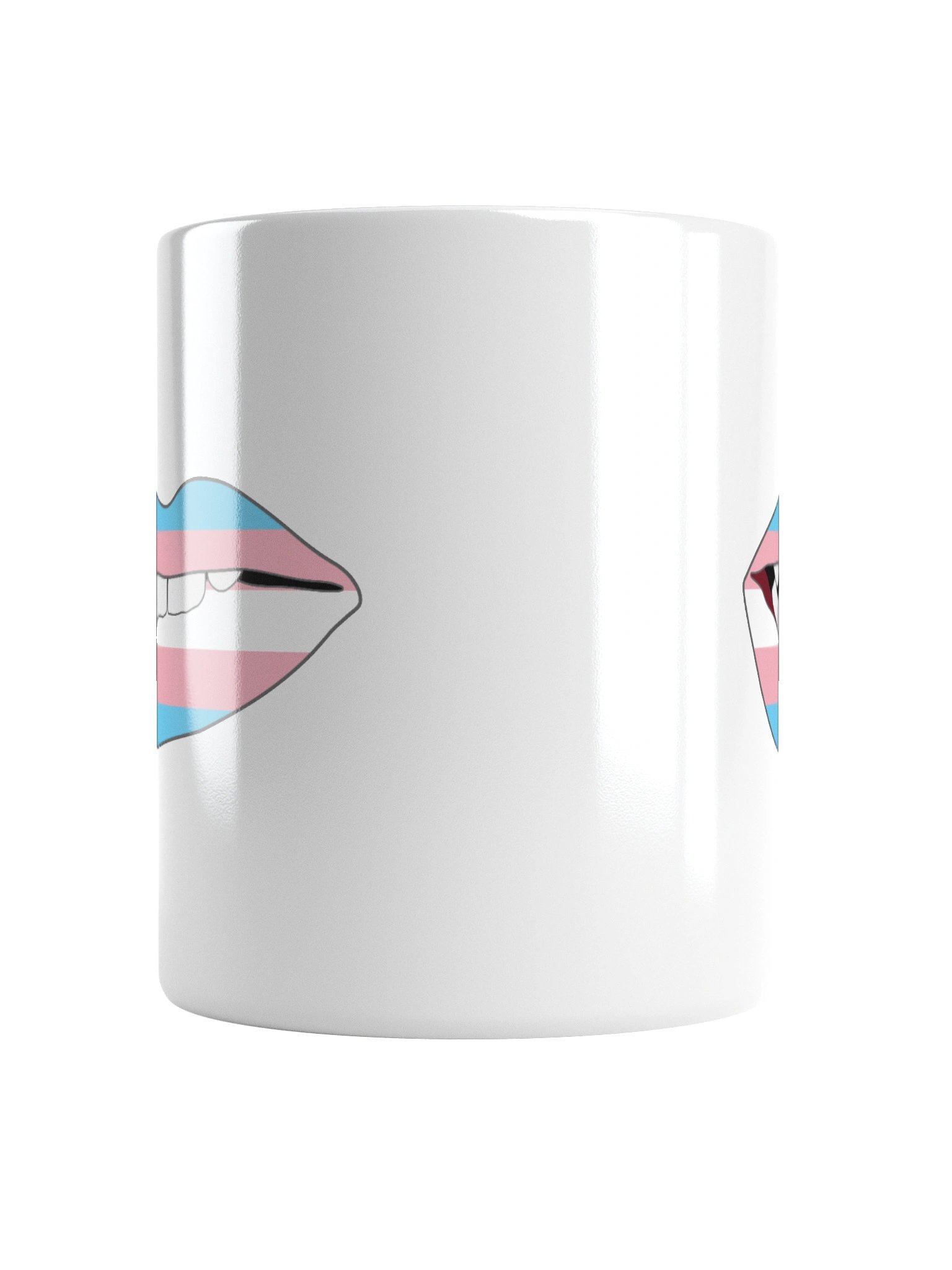 Trans Pride Flag Biting Lips Mug product image (5)