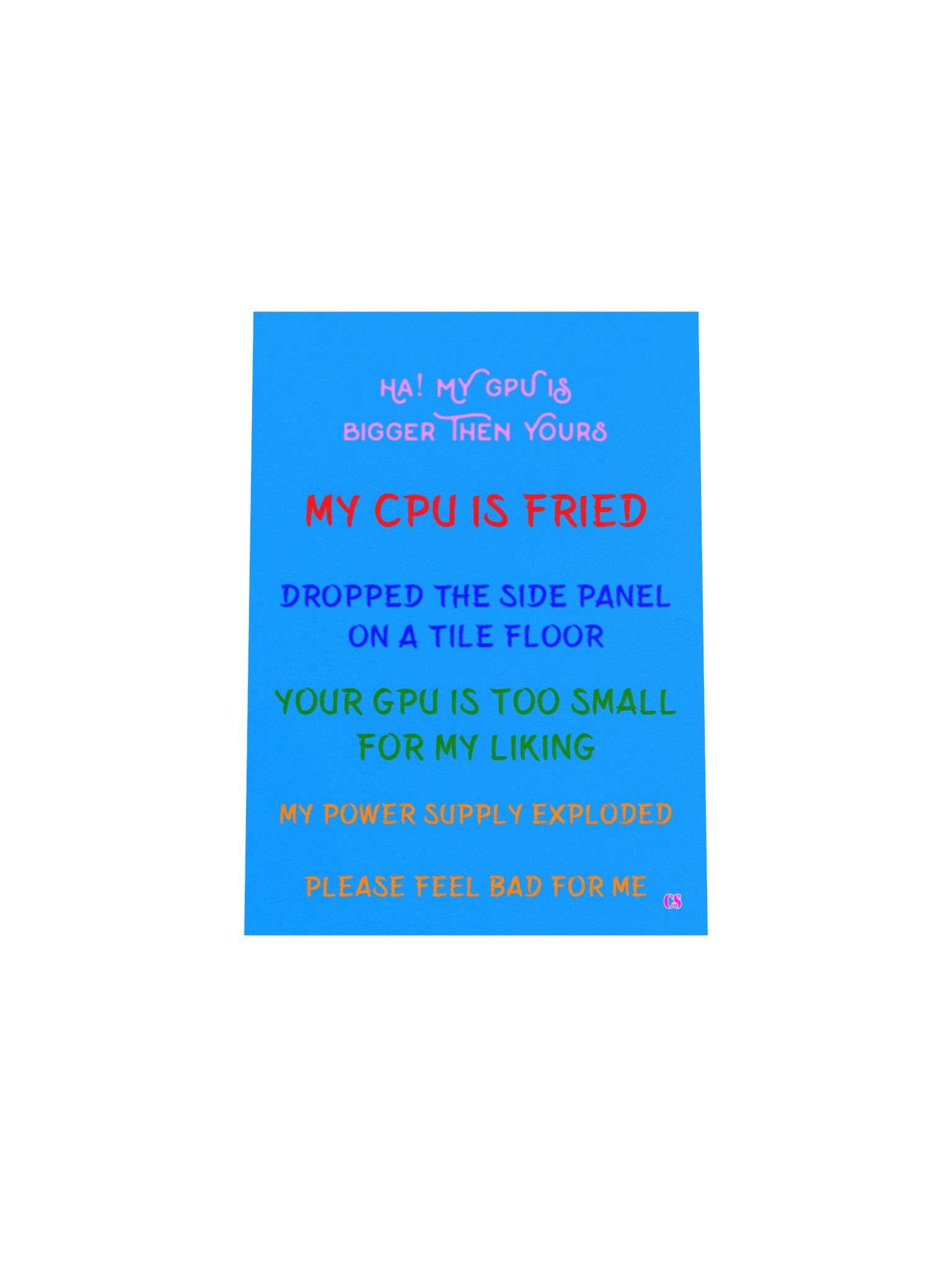 CS, PC Memes Poster product image (4)