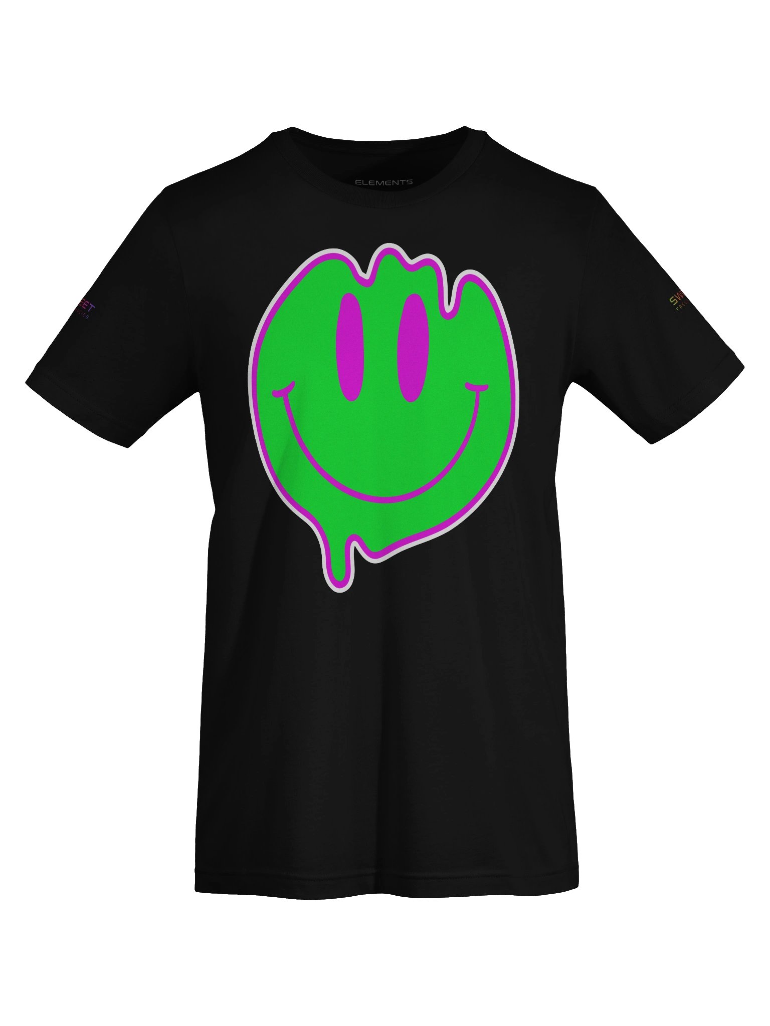 Neon Melt Smiley Soft Cotton Tee product image (7)