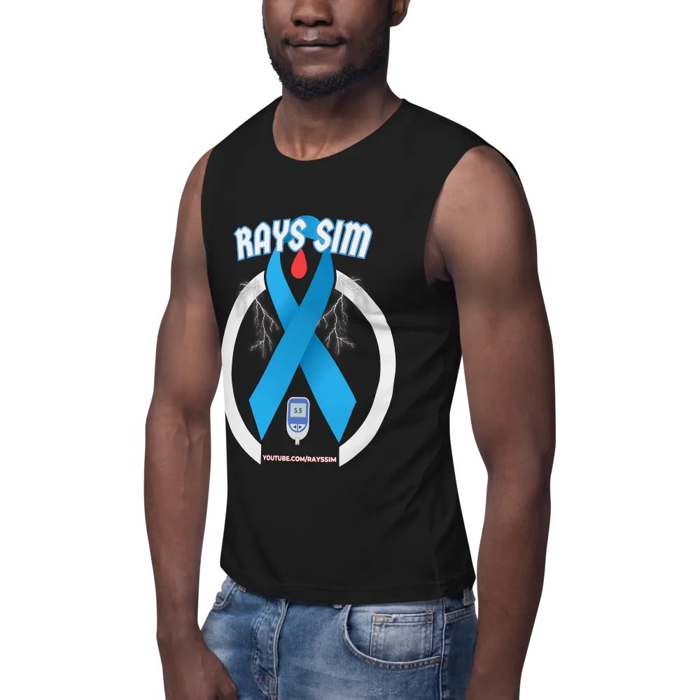 RAYS SIM Awareness Emblem Muscle Tank product image (7)