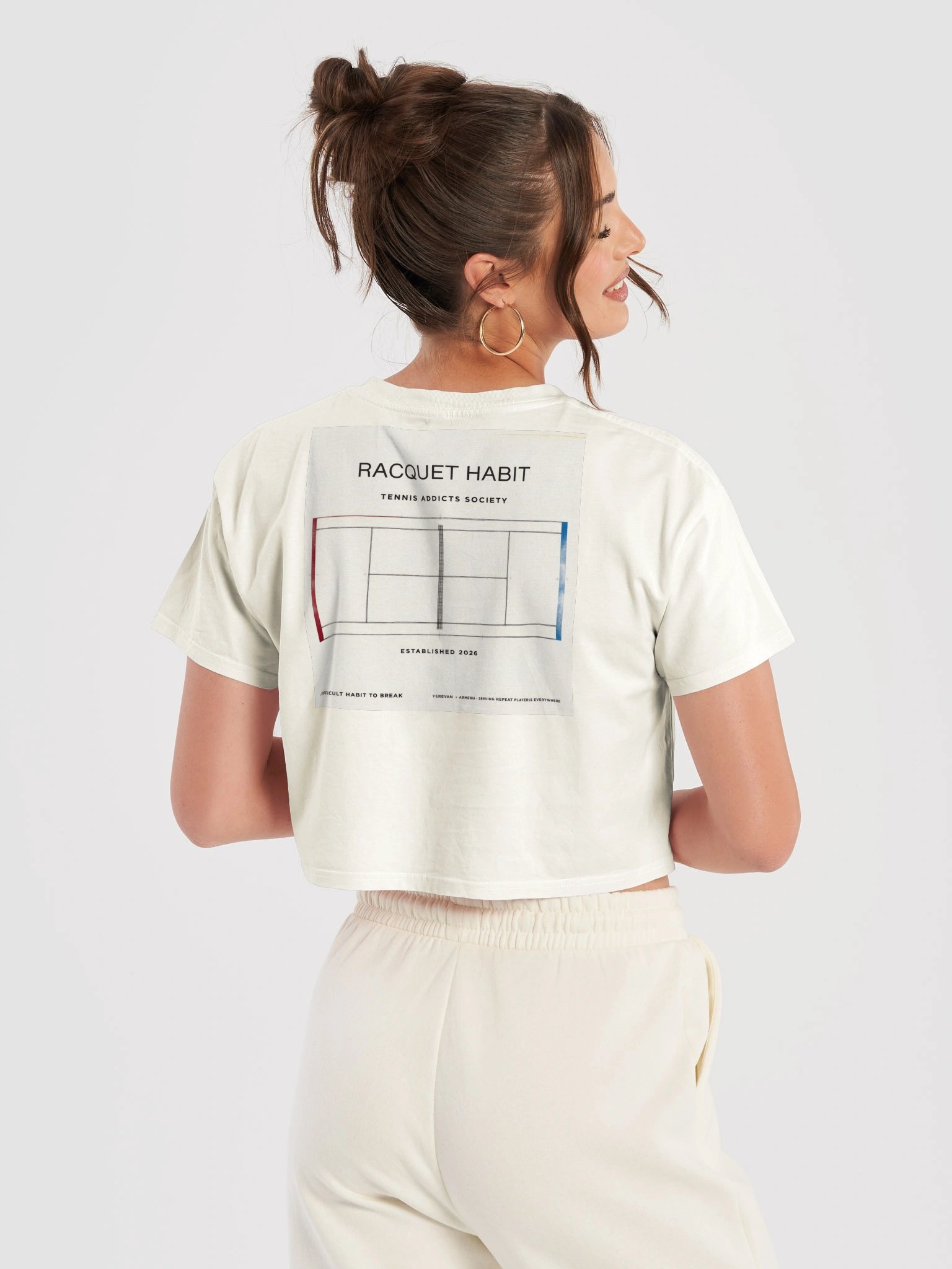 Minimal Green Monogram Crop Top product image (39)