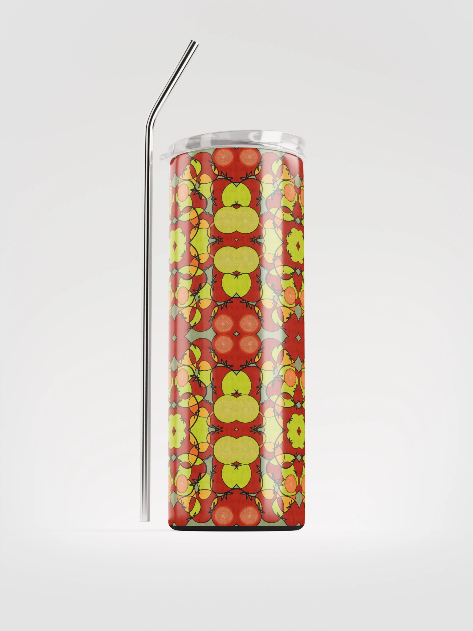 Tomato Glow – Vibrant Pattern Stainless Steel Tumbler product image (2)