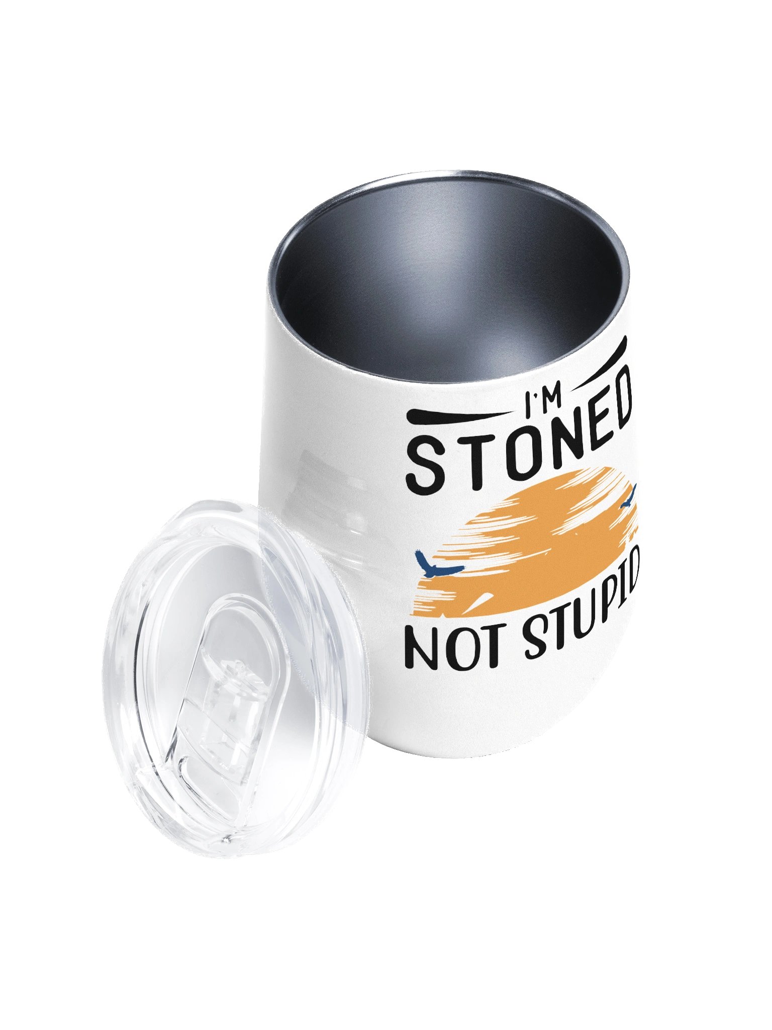 Im Stoned, Not Stupid Wine Tumbler product image (2)
